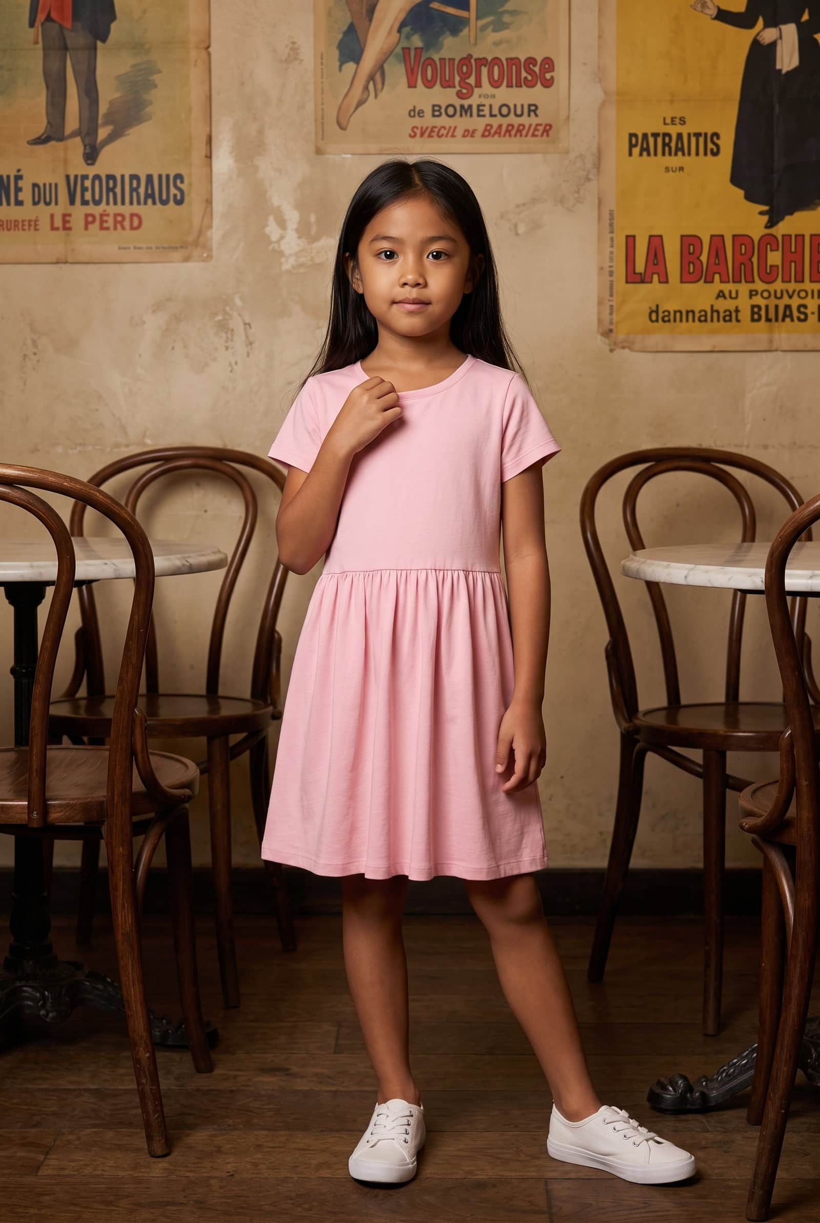 Pink Cotton T-Shirt Dress