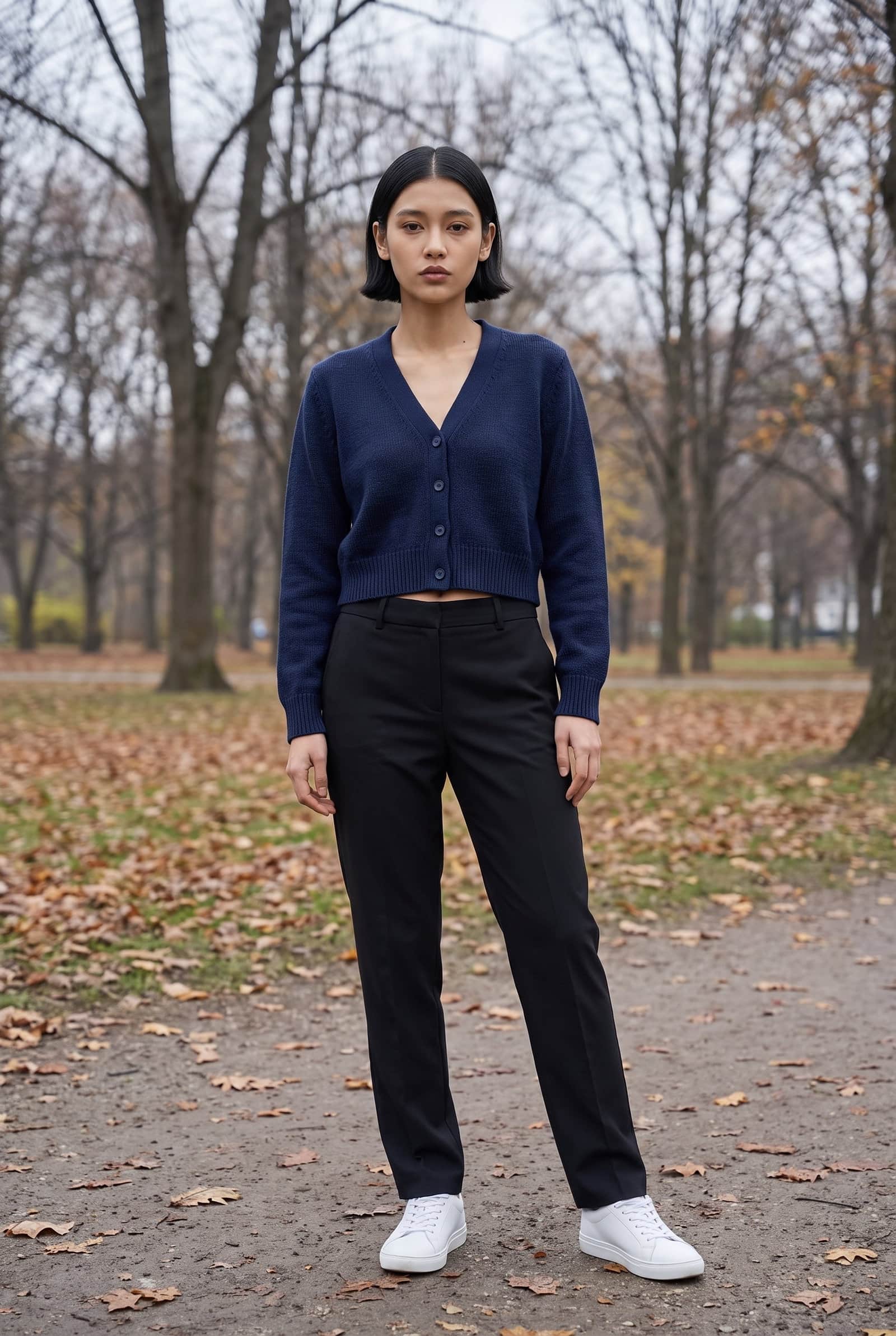 Navy Blue Cardigan