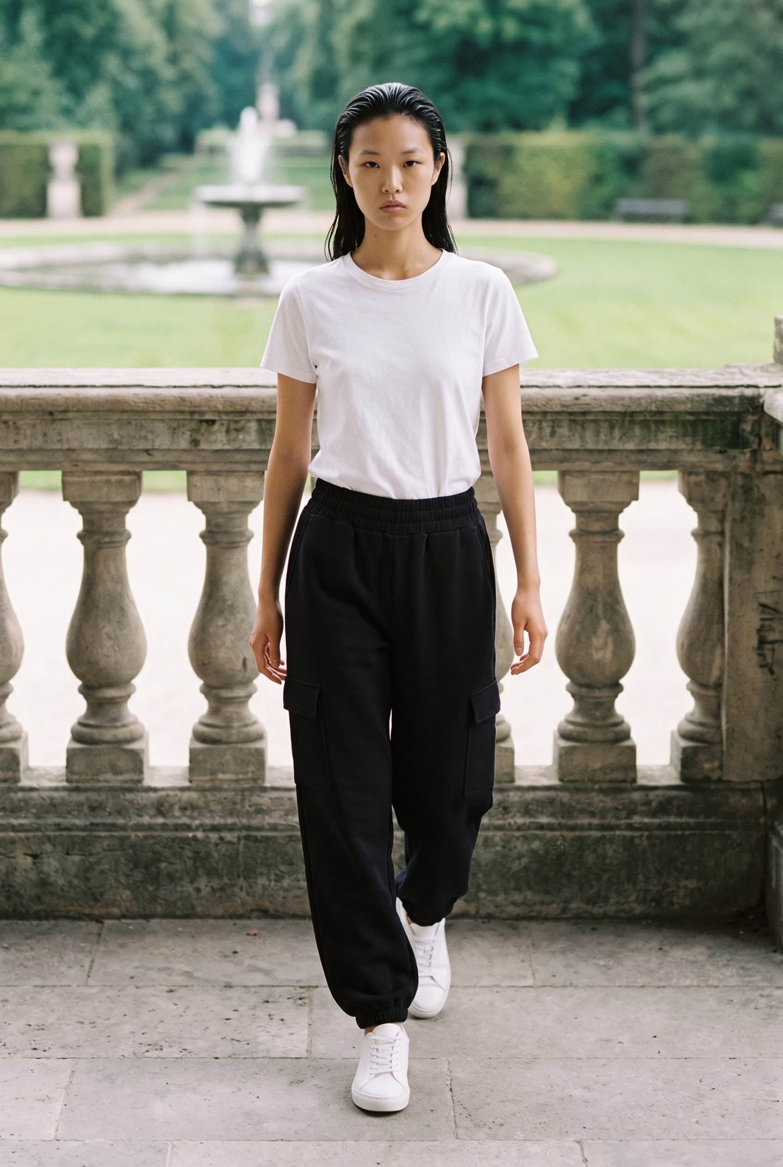 Black Cargo Sweatpants