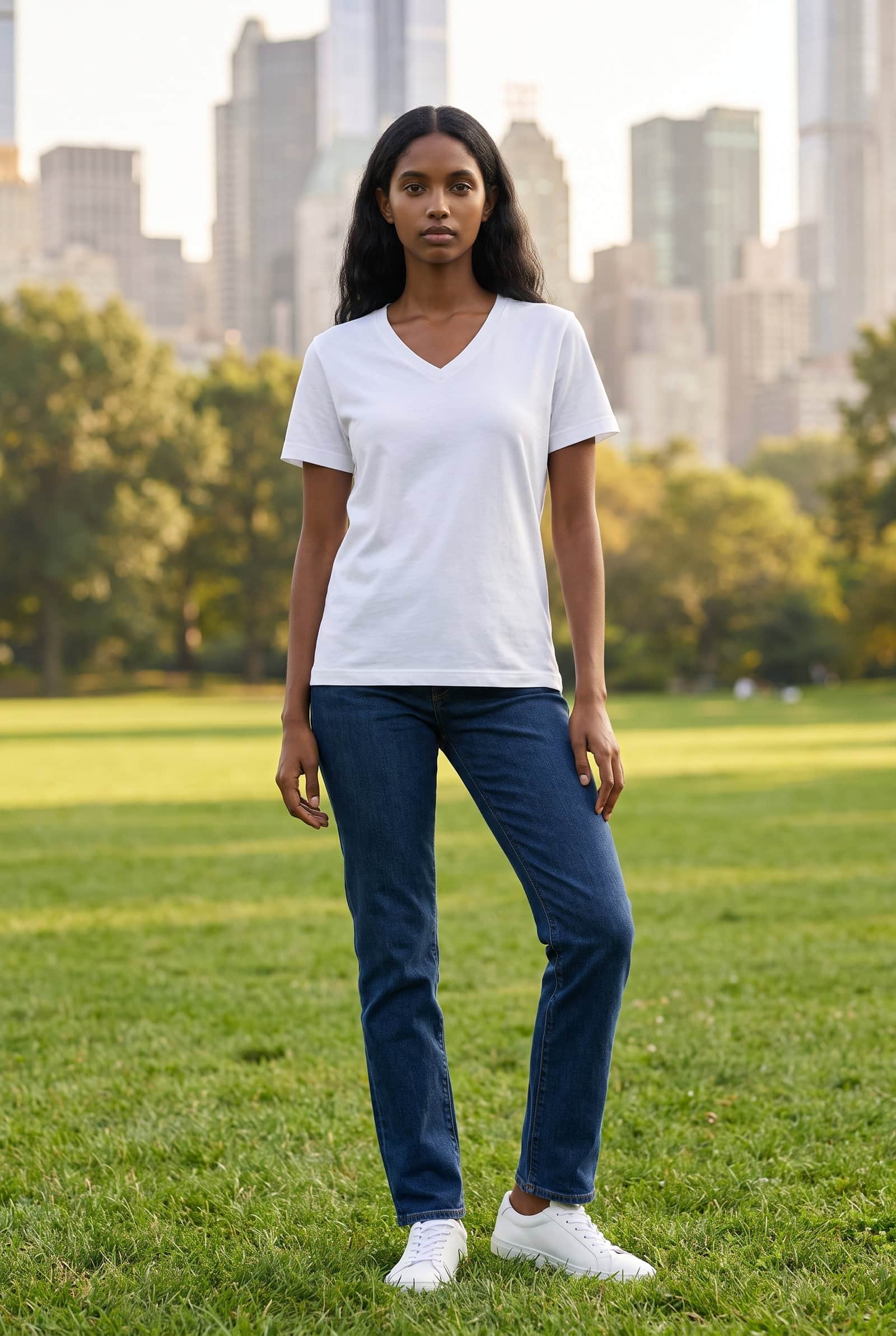 V-neck t-shirt