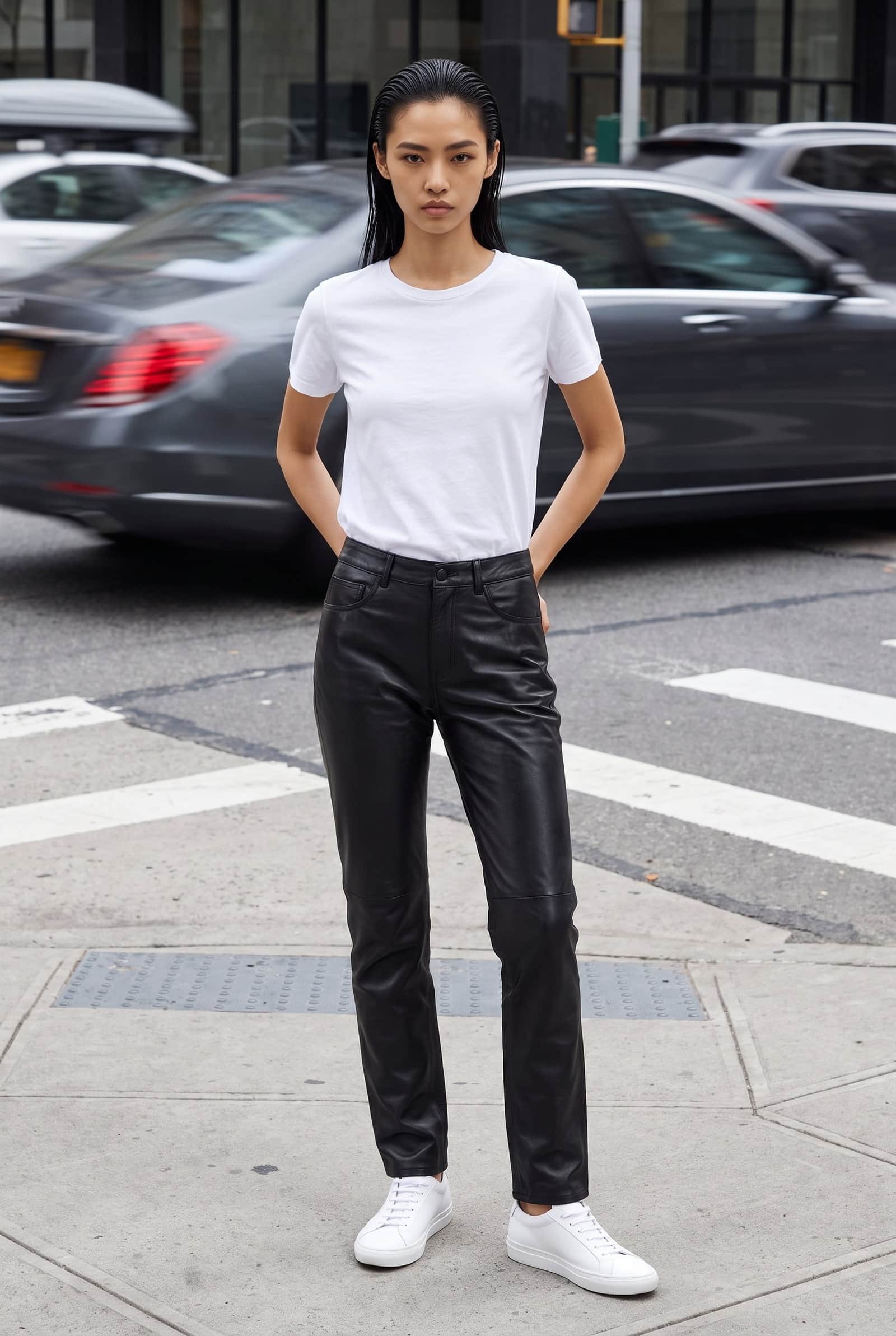 Black Leather Pants