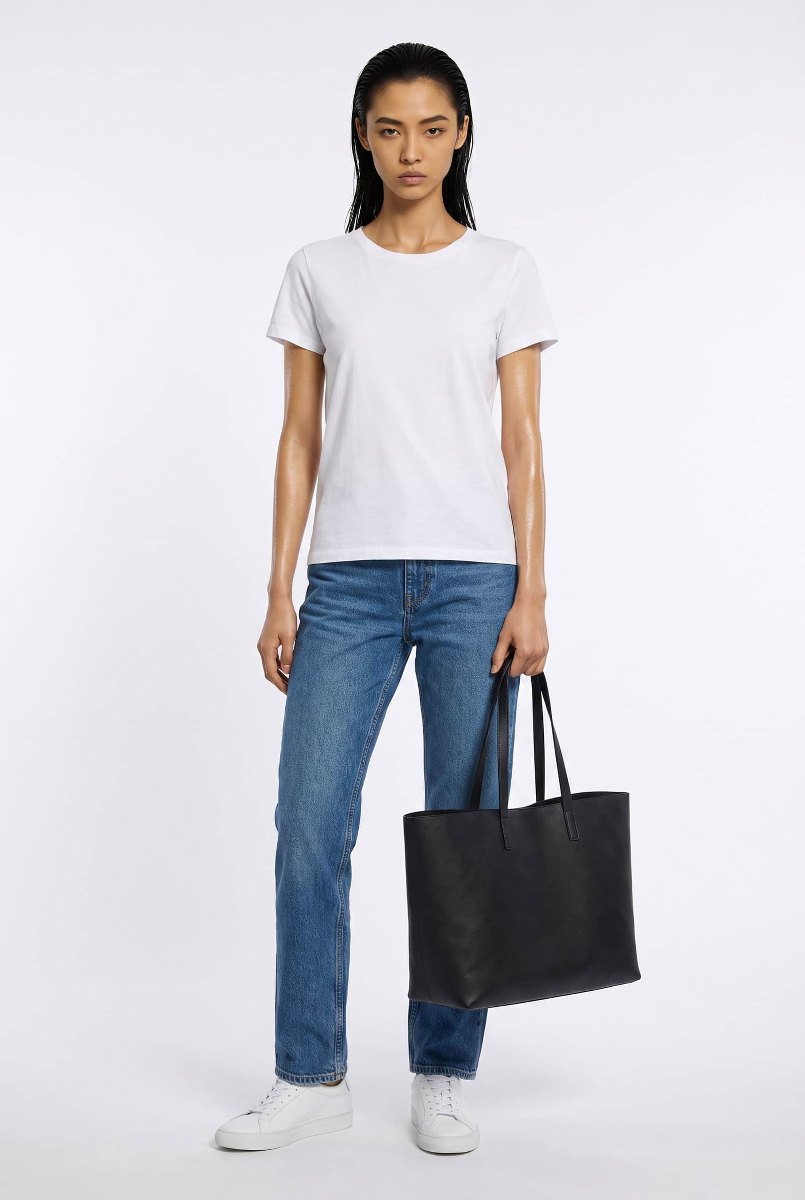 Leather Shopper Tote