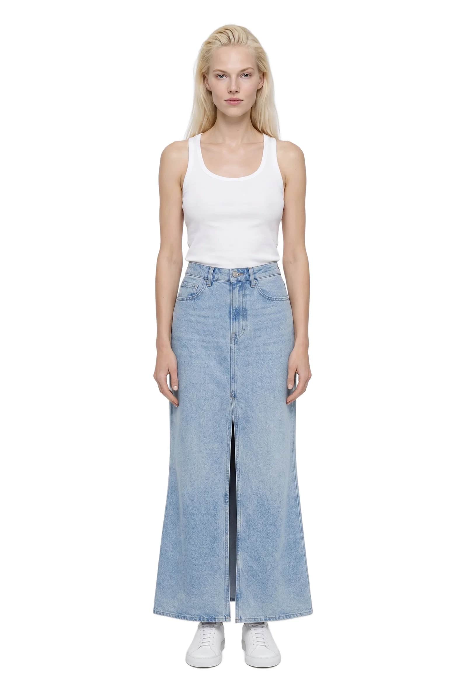Denim Maxi Skirts