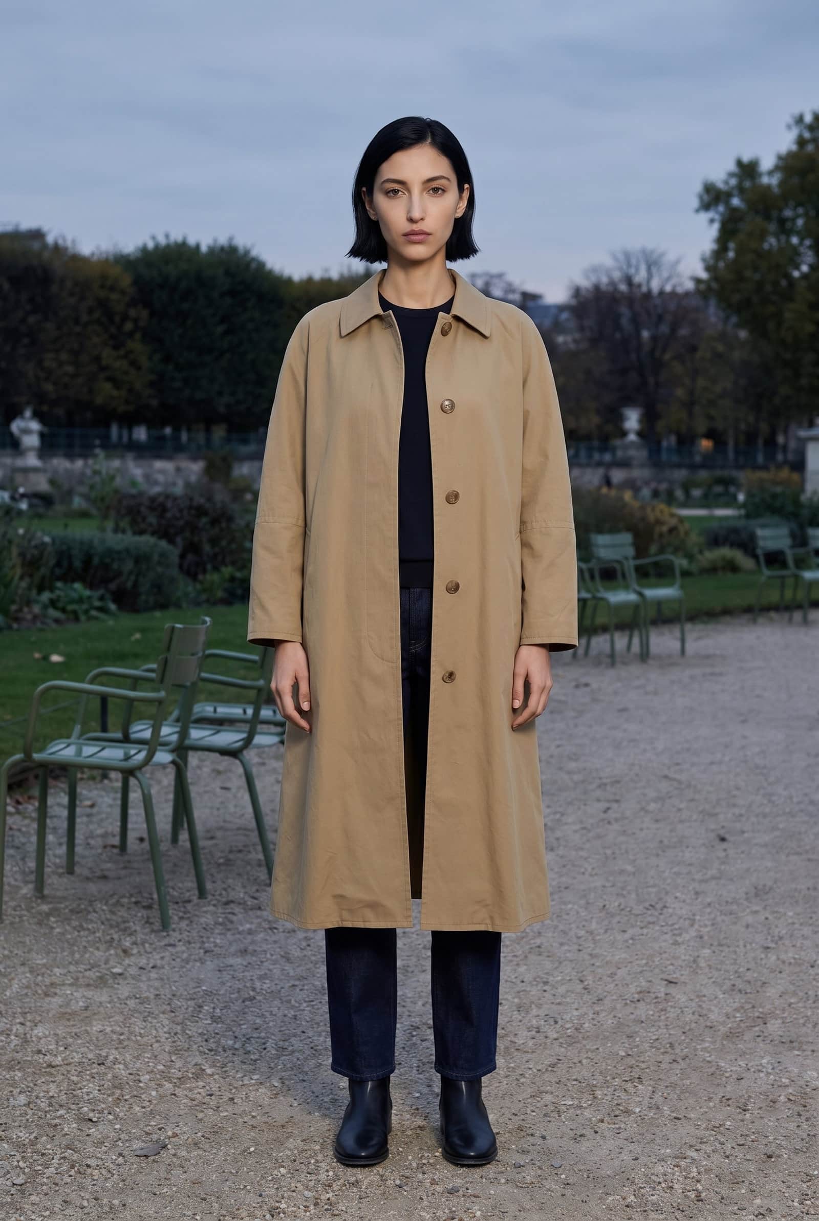 Classic A-Line Mac Coat