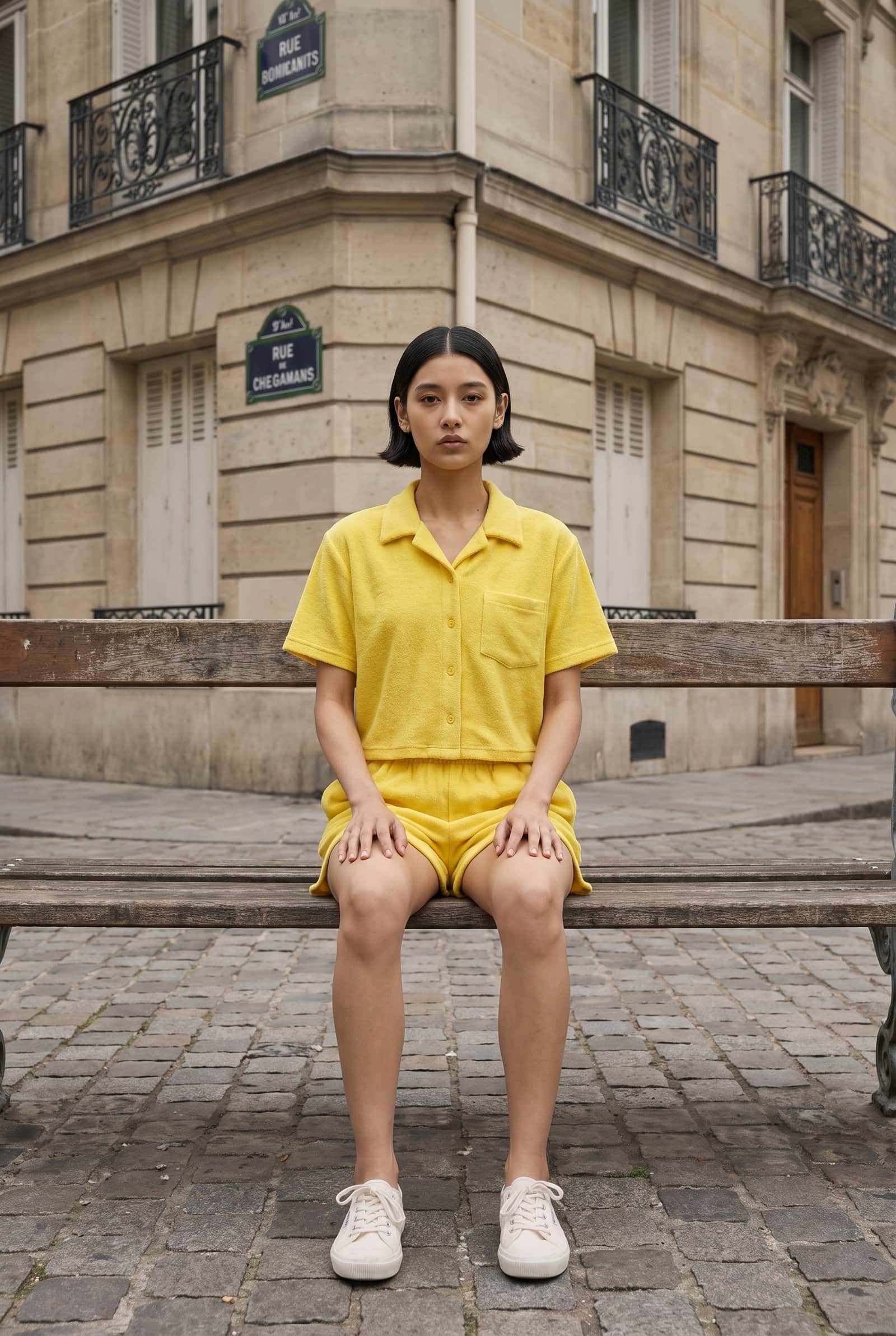 Yellow Towelling Romper