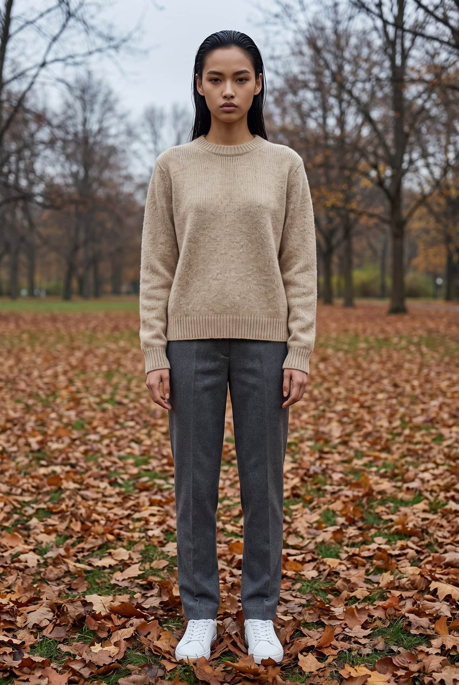 Beige Wool Sweater