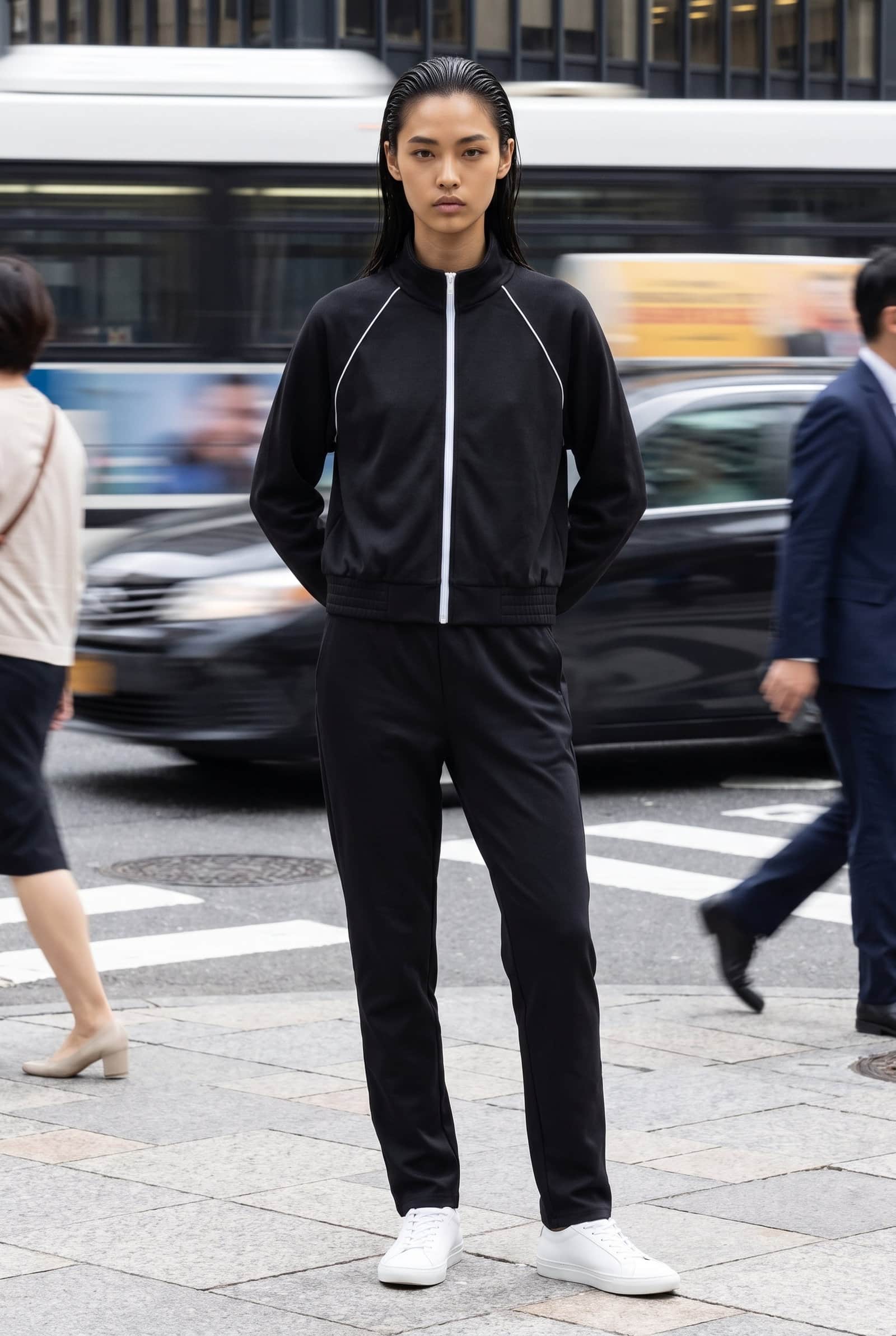 Piping Woven Track Jacket