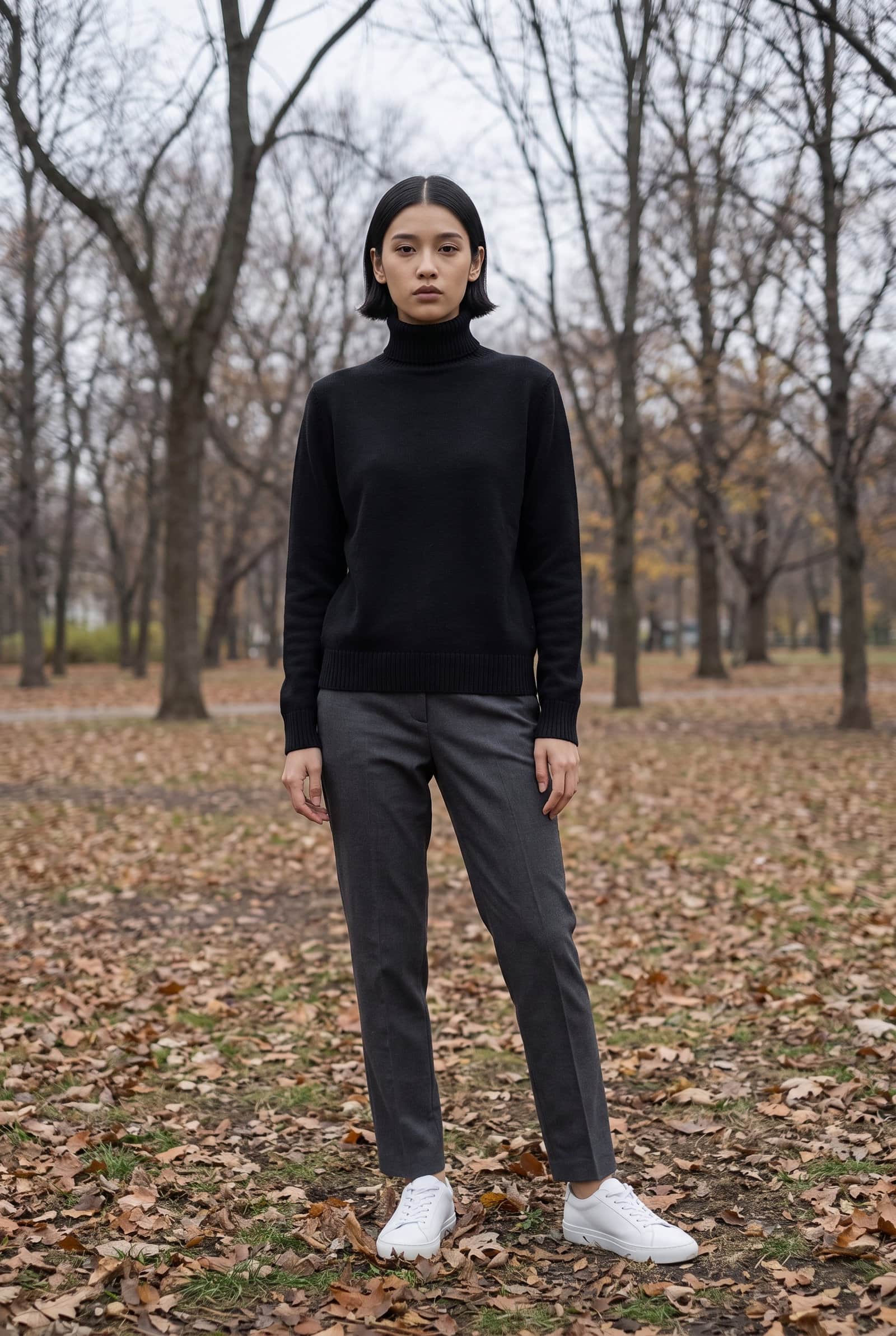 Black Turtleneck Sweater