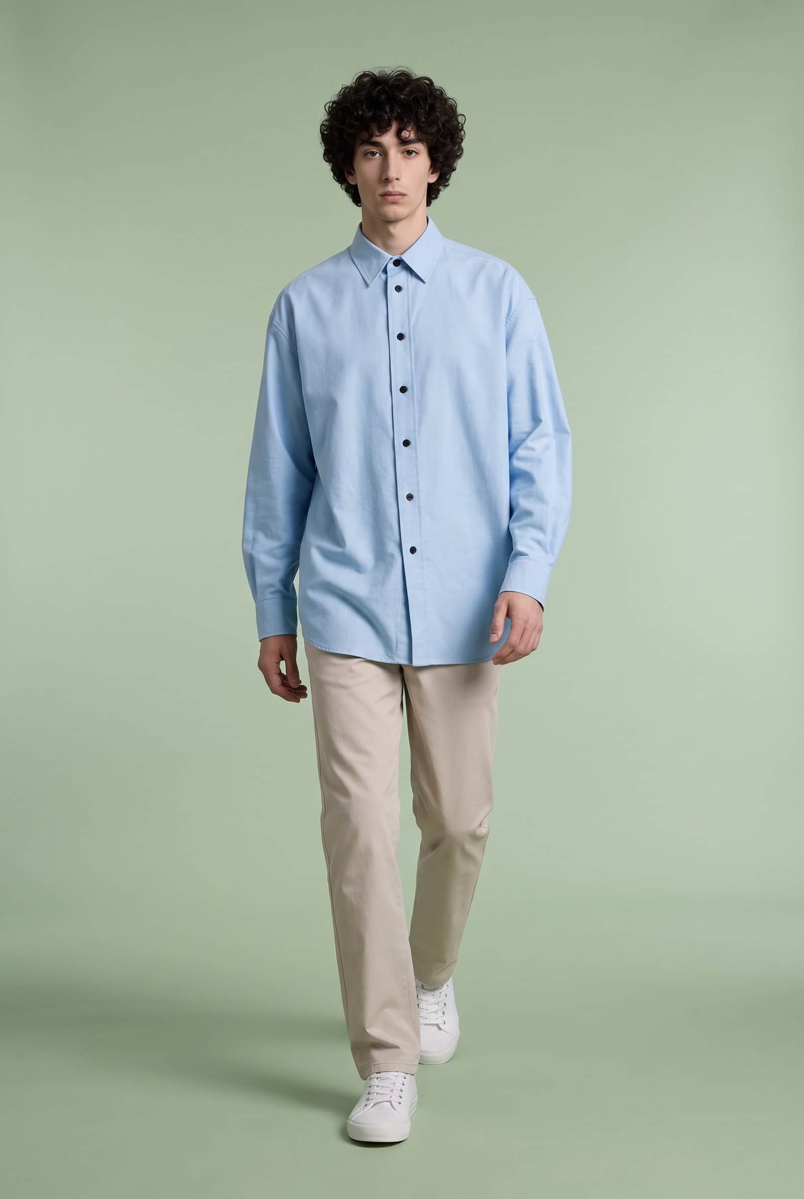 Light Blue Oversized Oxford Shirt