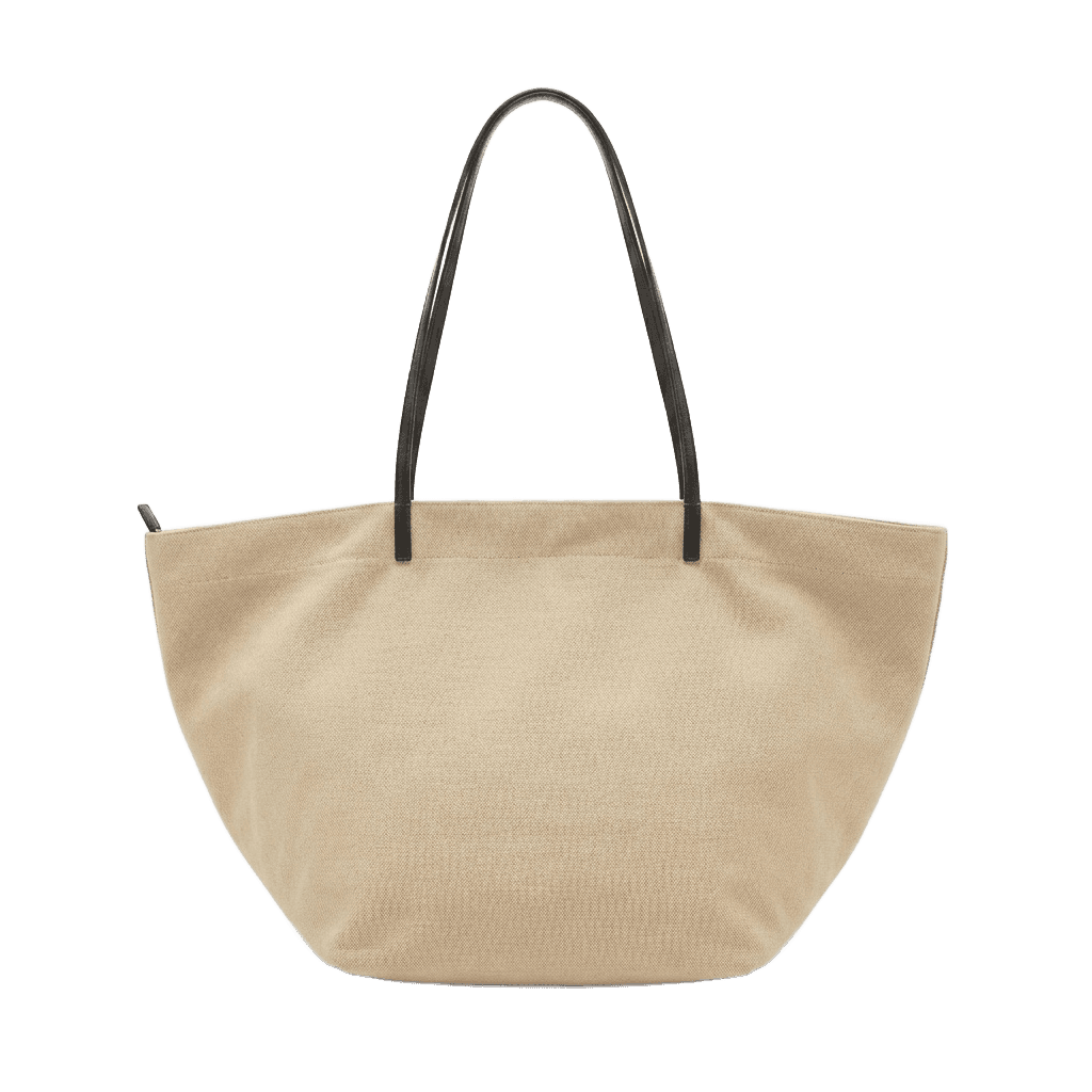 Canvas Half Moon Tote Bag
