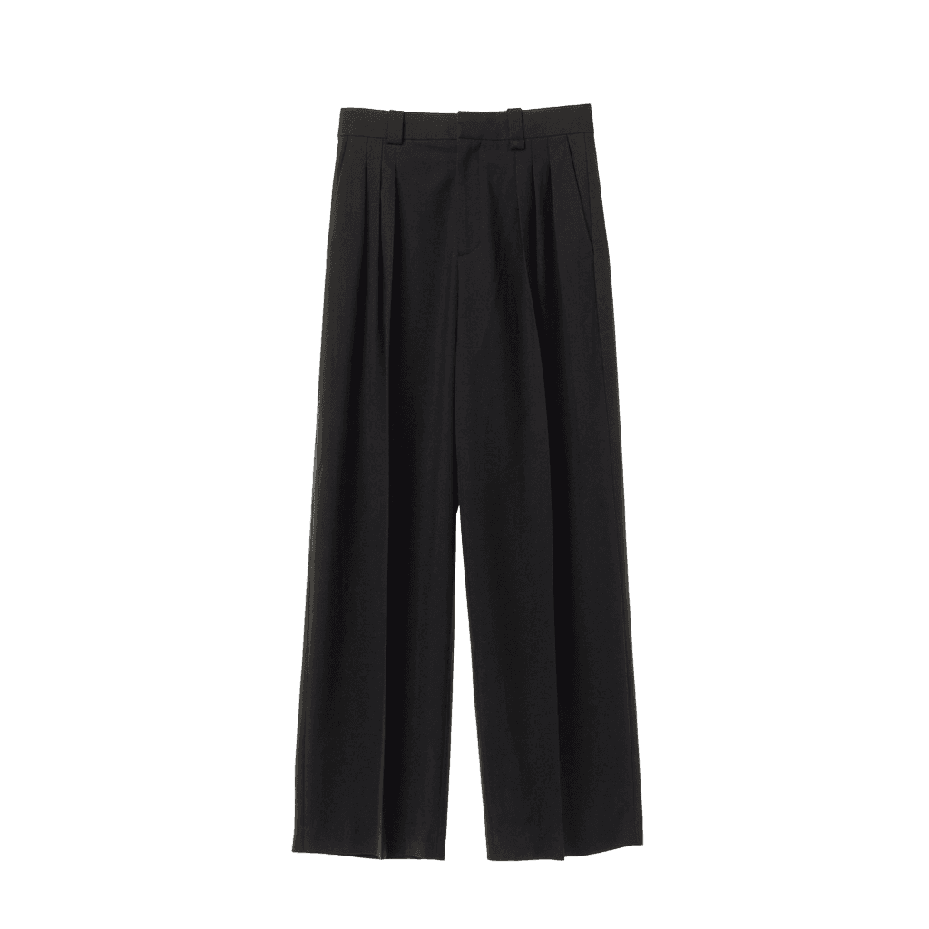 Black Relaxed Fit Trousers