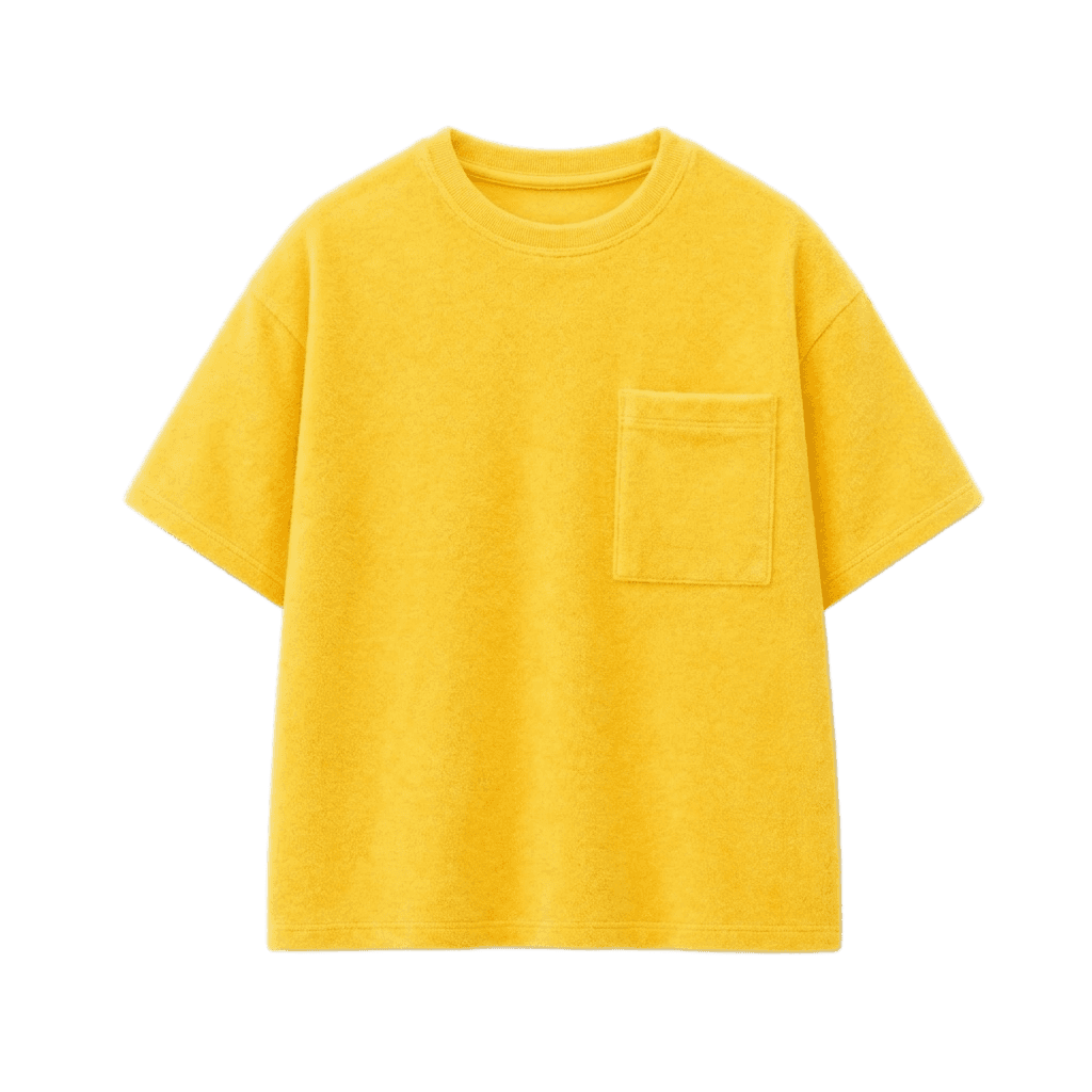 Yellow Towelling T-shirt