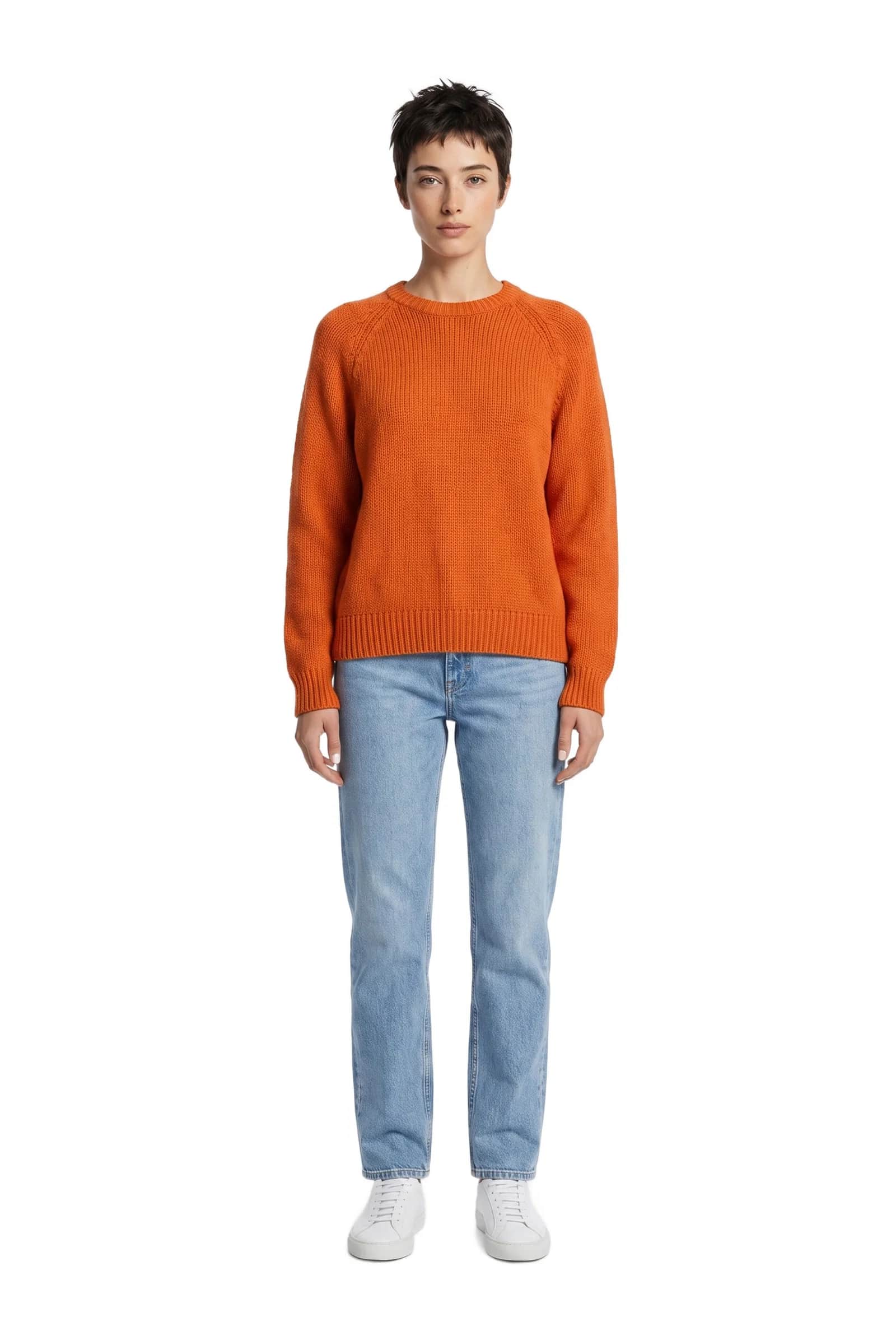 Orange Crewneck Sweater