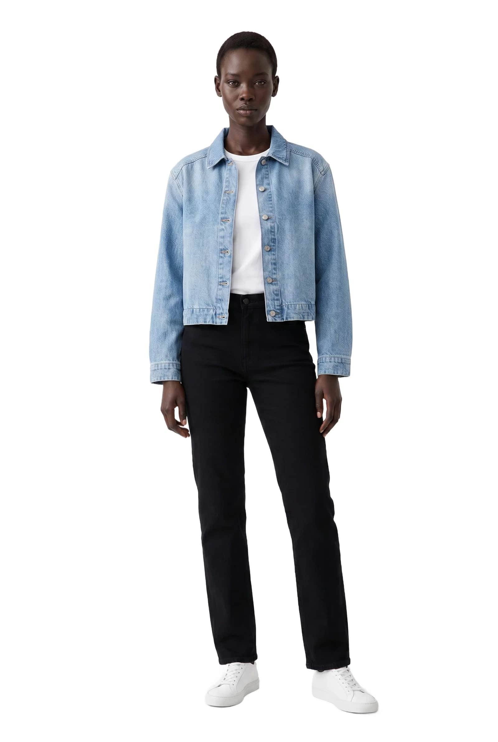 Denim Cropped Jacket