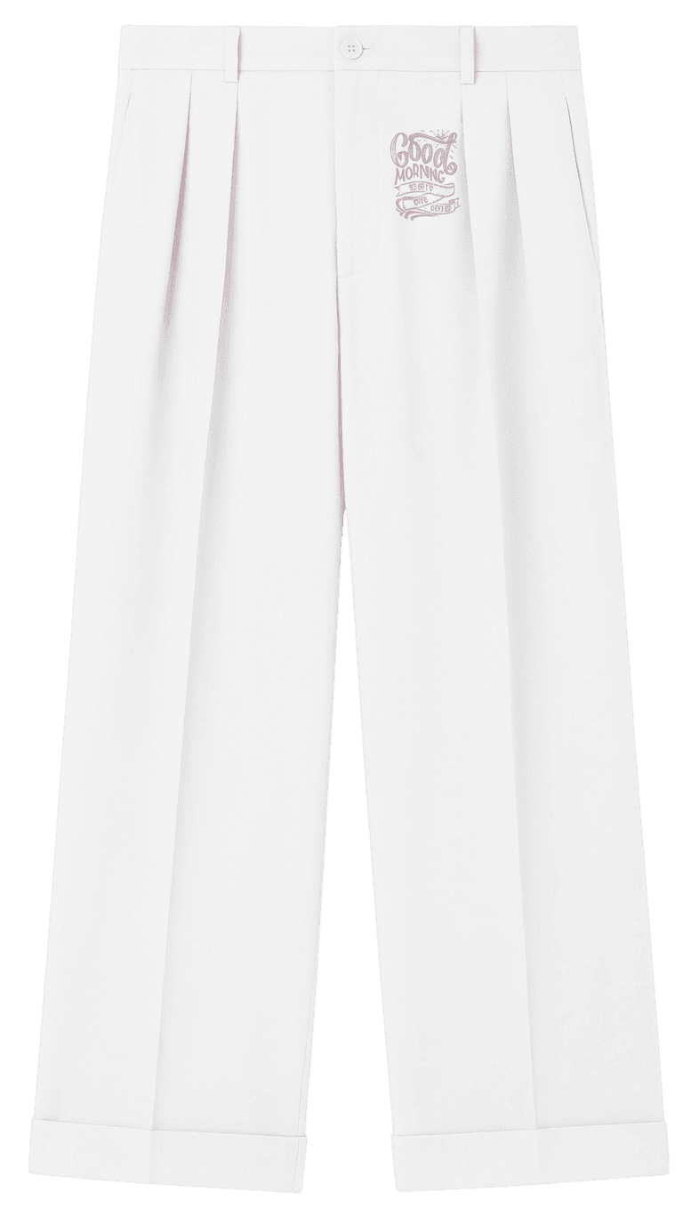 Minimalist Coffee Pleated Pants
