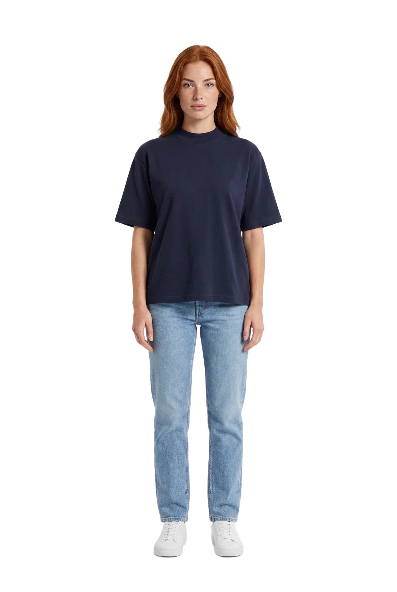 High Neck Boxy T-shirt