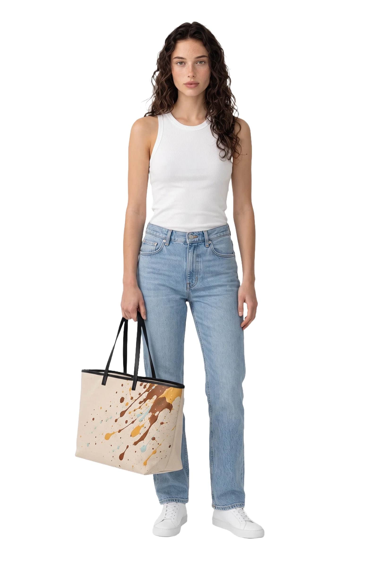 Canvas Splatter Tote Bag 2
