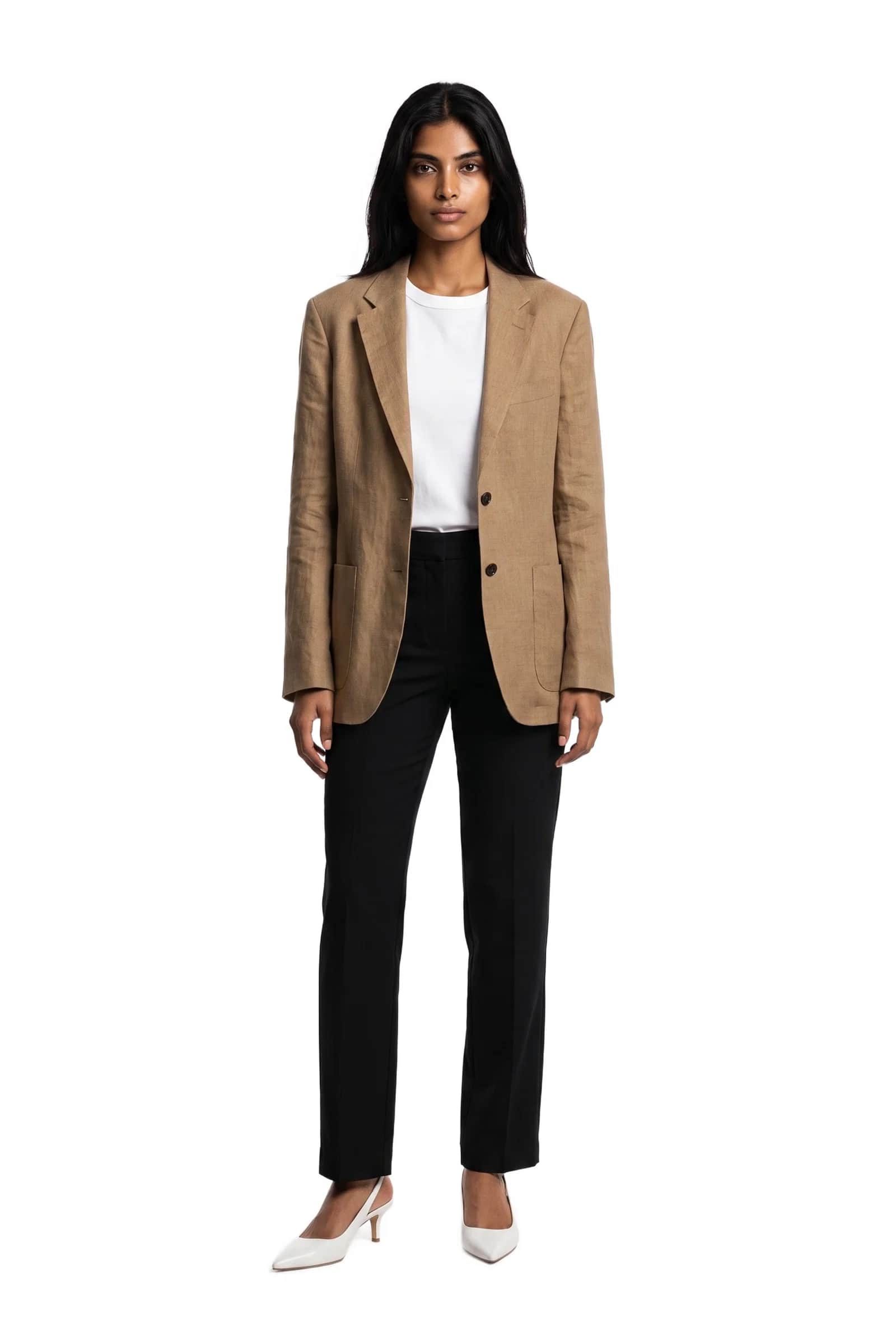 Brown Linen Blazer