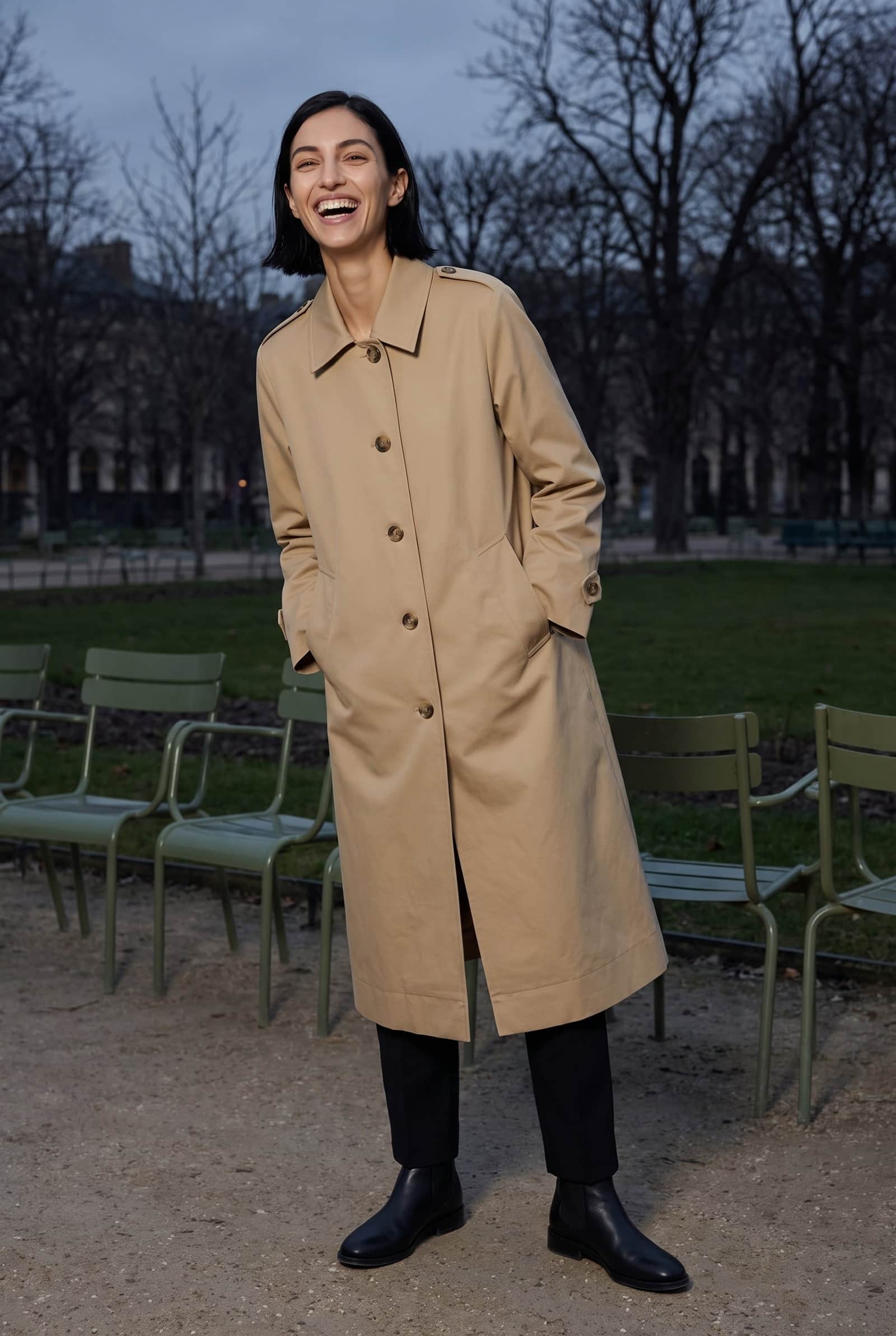 Mac Coat with Epaulettes