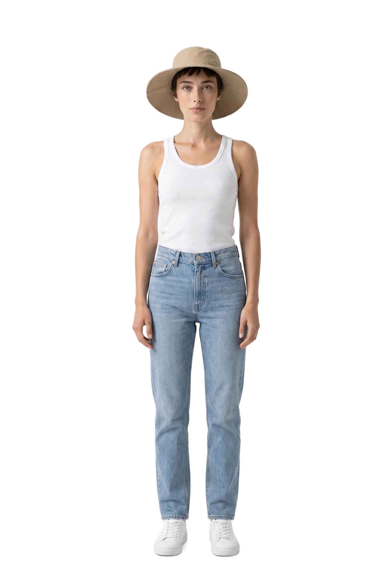 Wide-brim sun hat (straw/boater