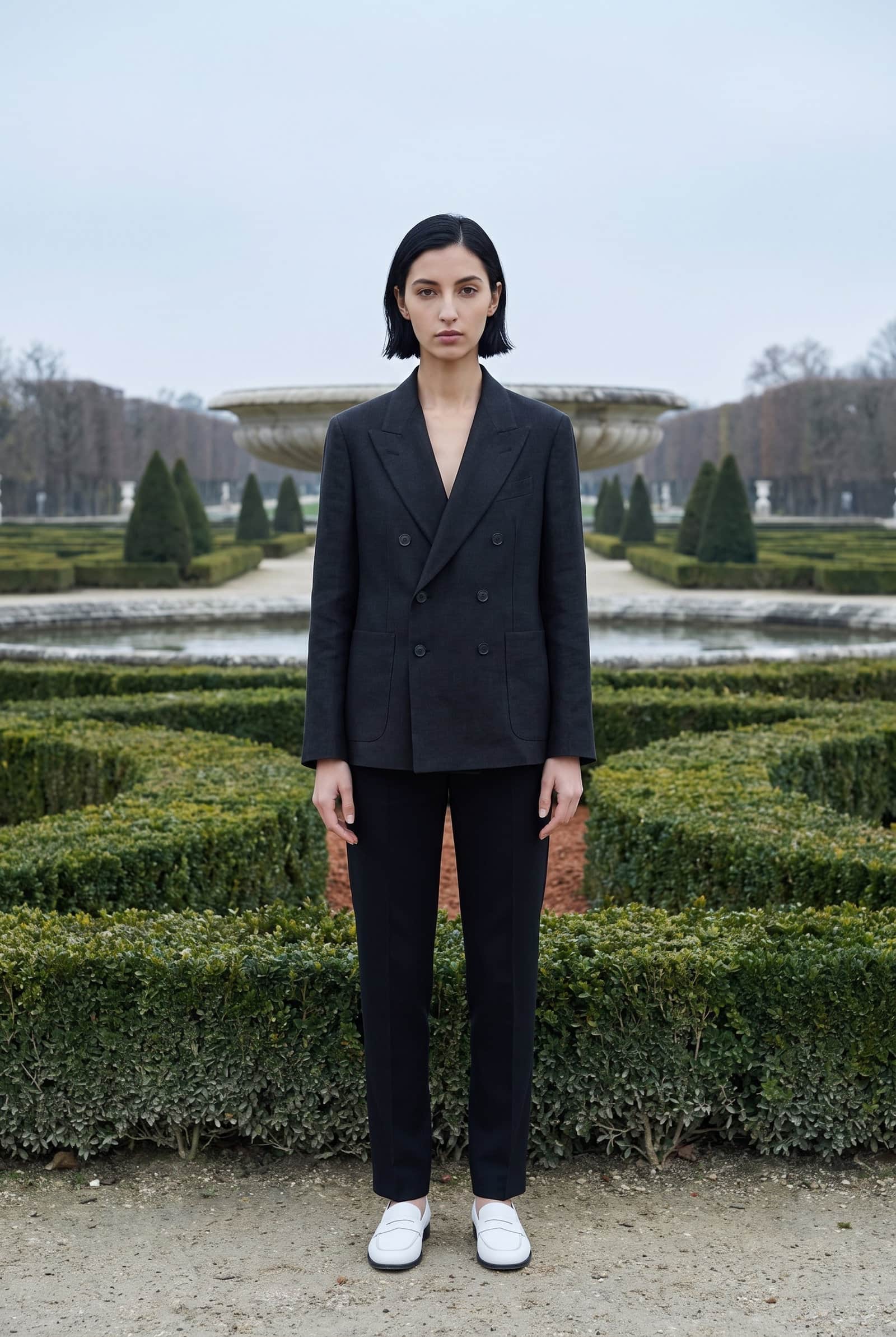 Black Linen Blazer
