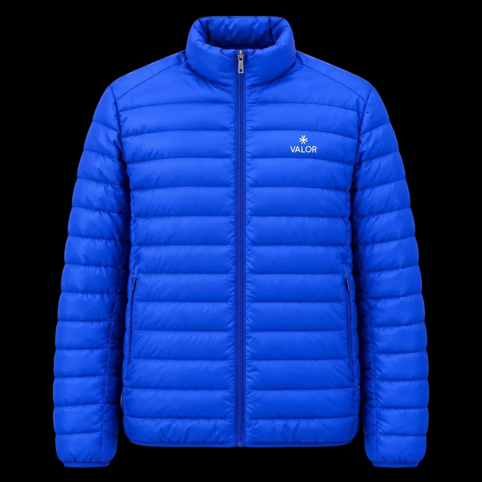 Royal Blue Quilted Puffer Jacket