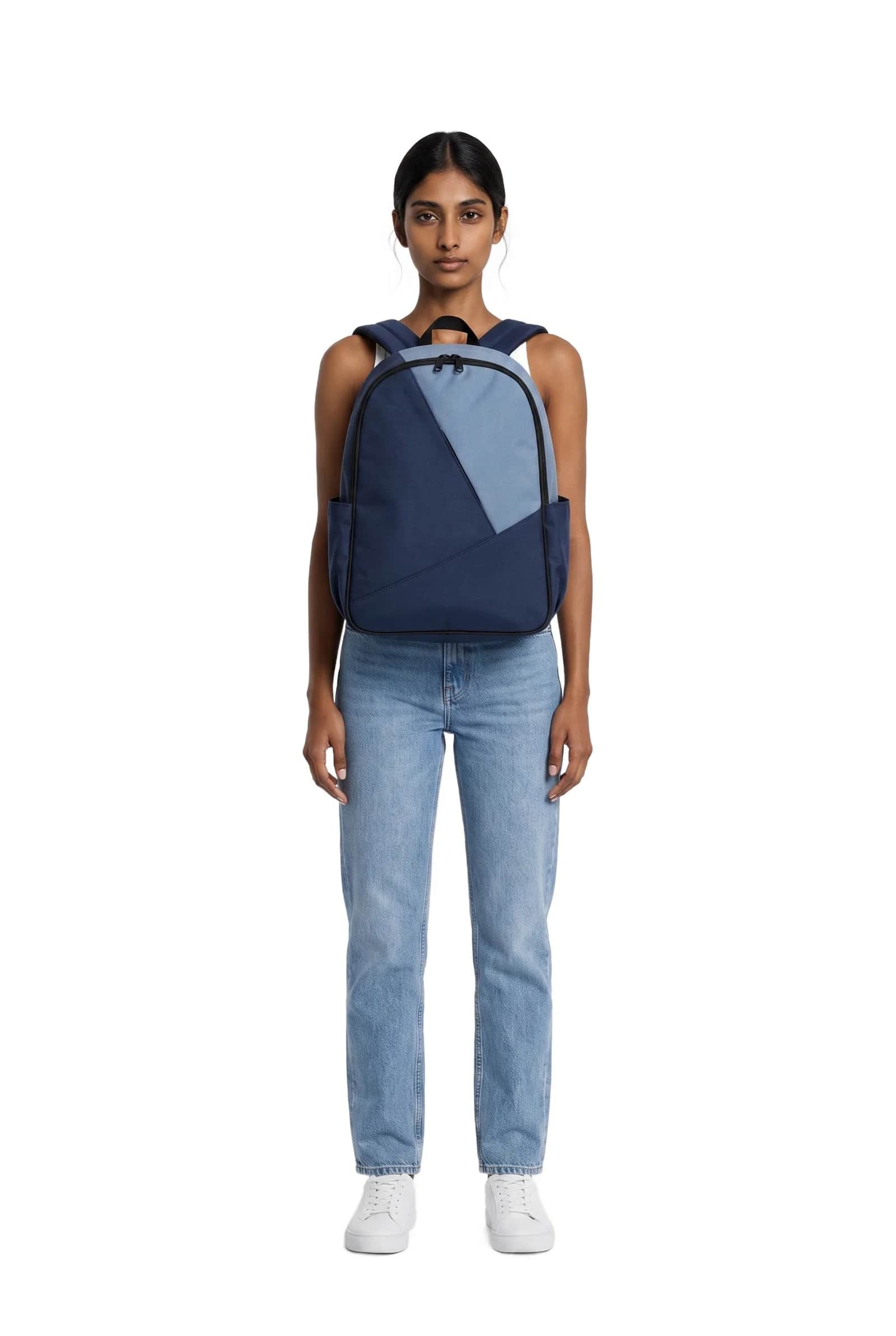 Navy Blue and Light Blue Backpack