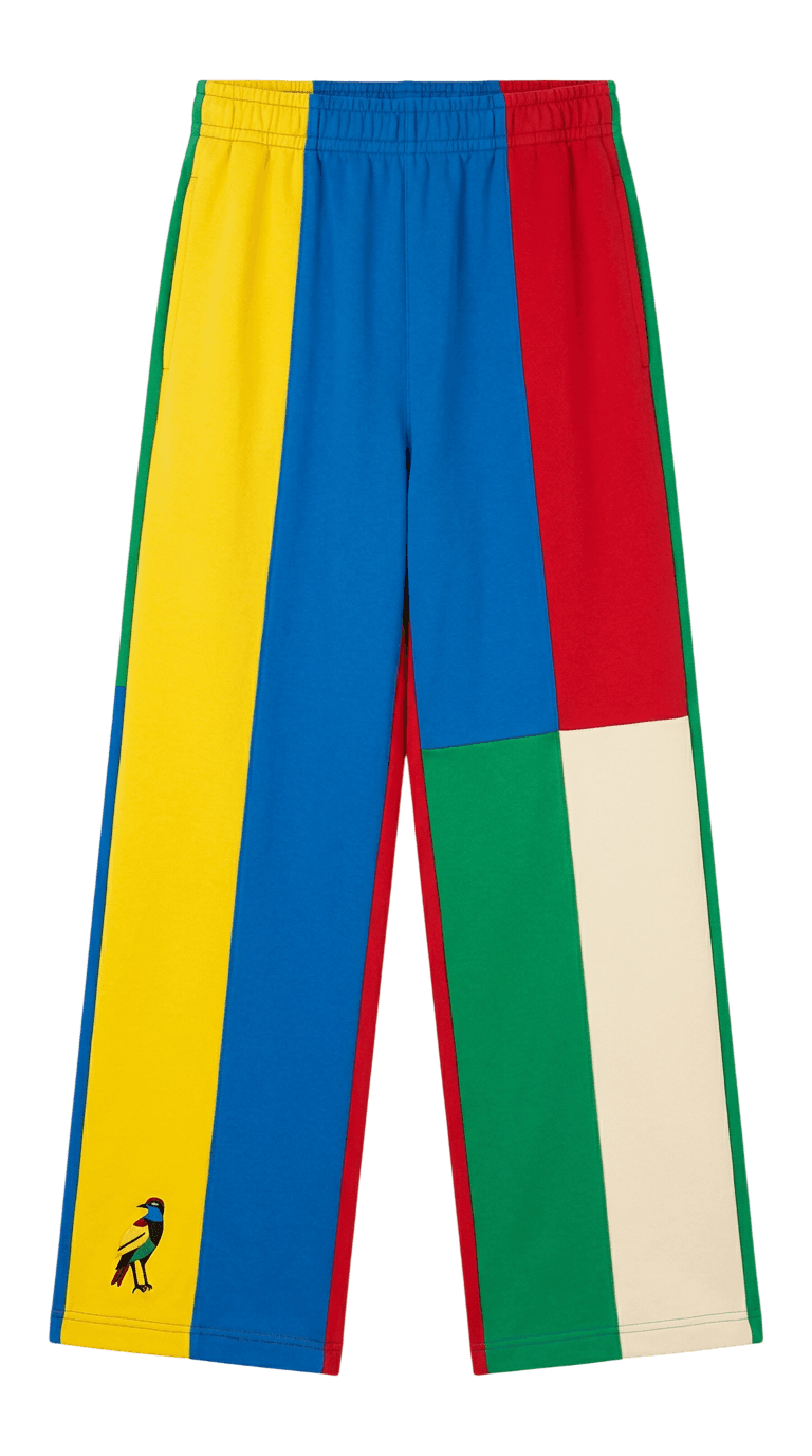 Color Block Wide Leg Trackpants