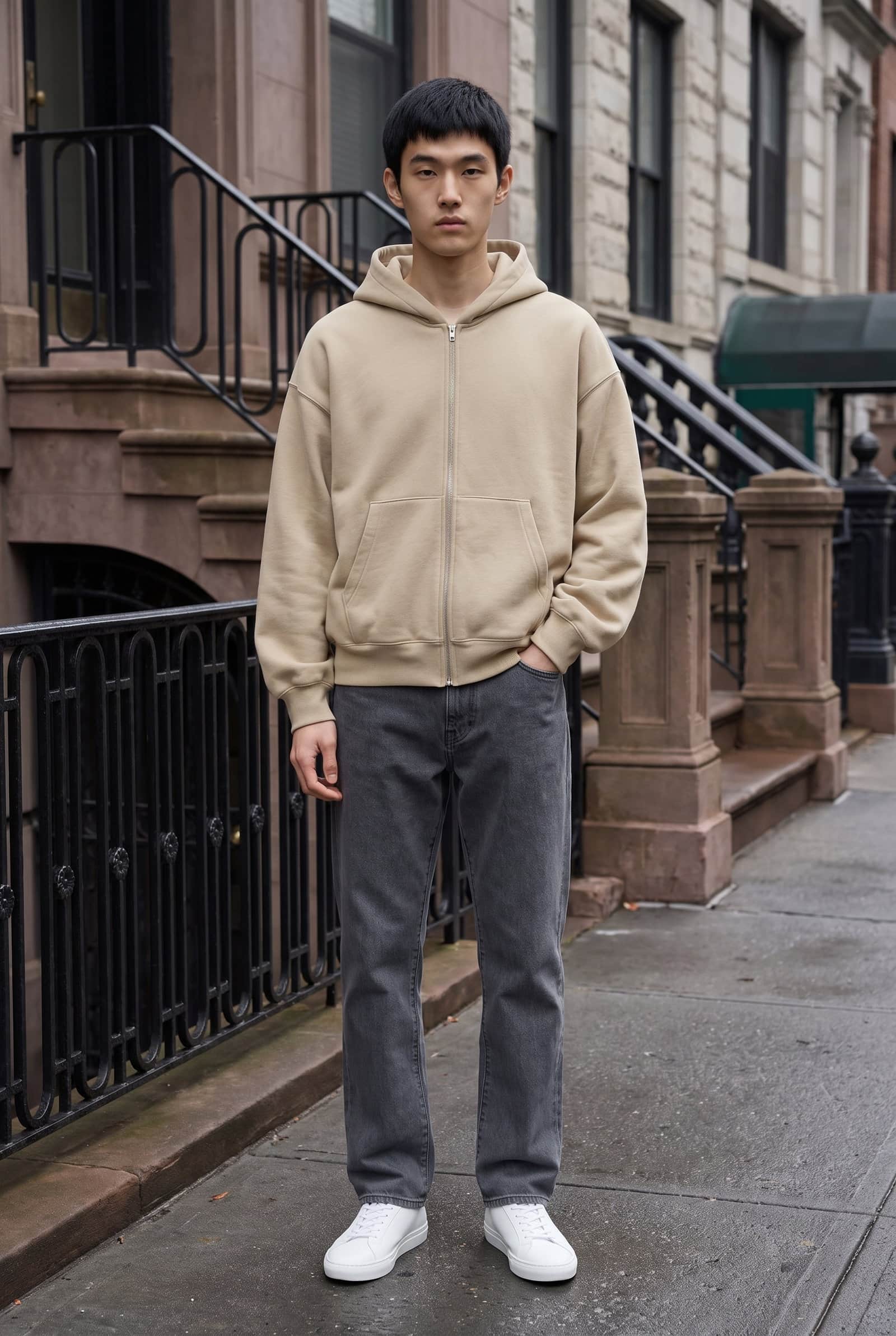 Oversized Zipped Hoodie