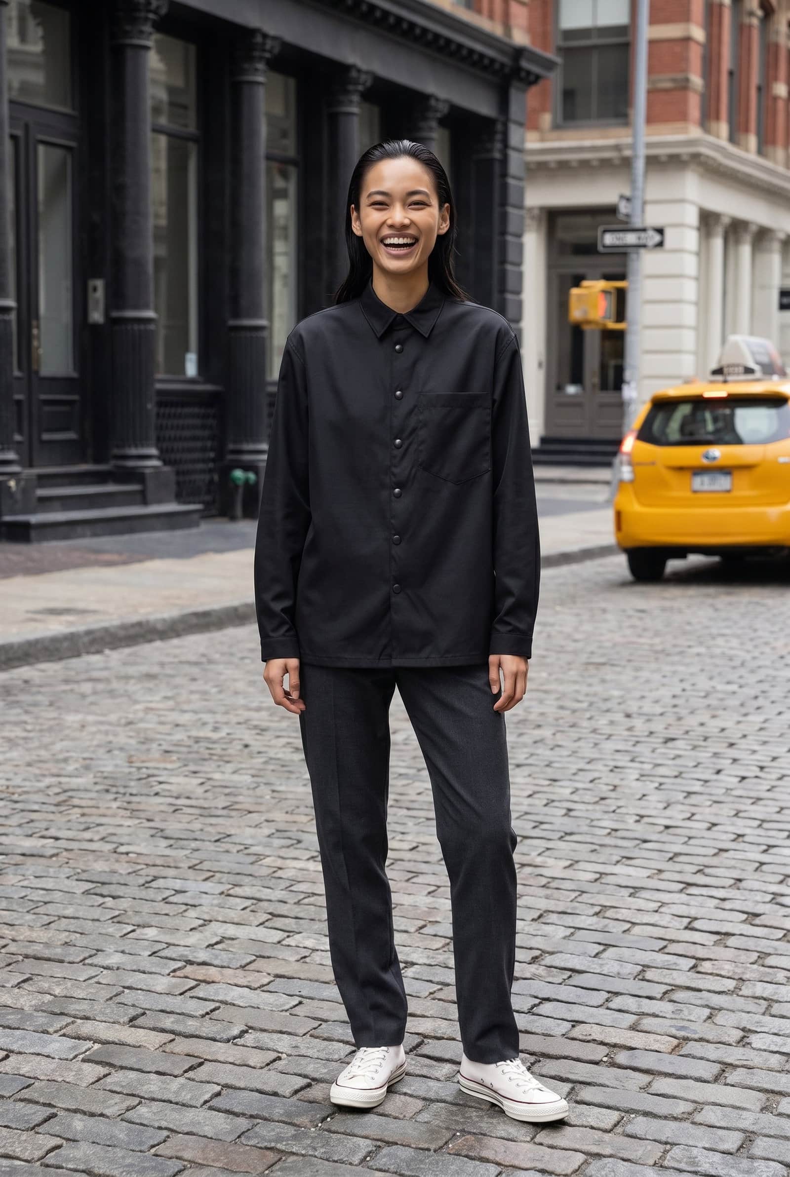 Snap-Button Shirt