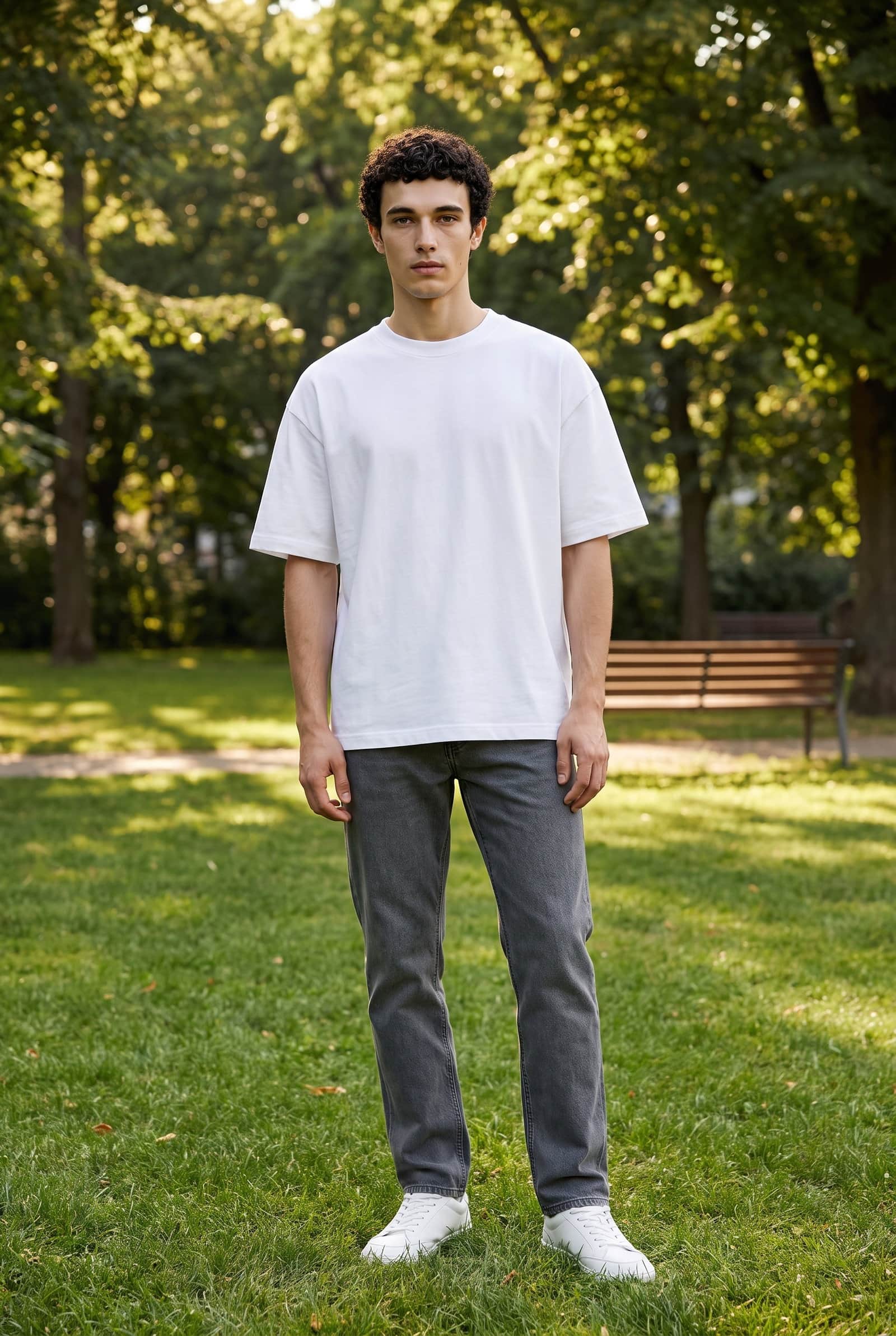 boxy oversized t-shirt/ Cropped Tee