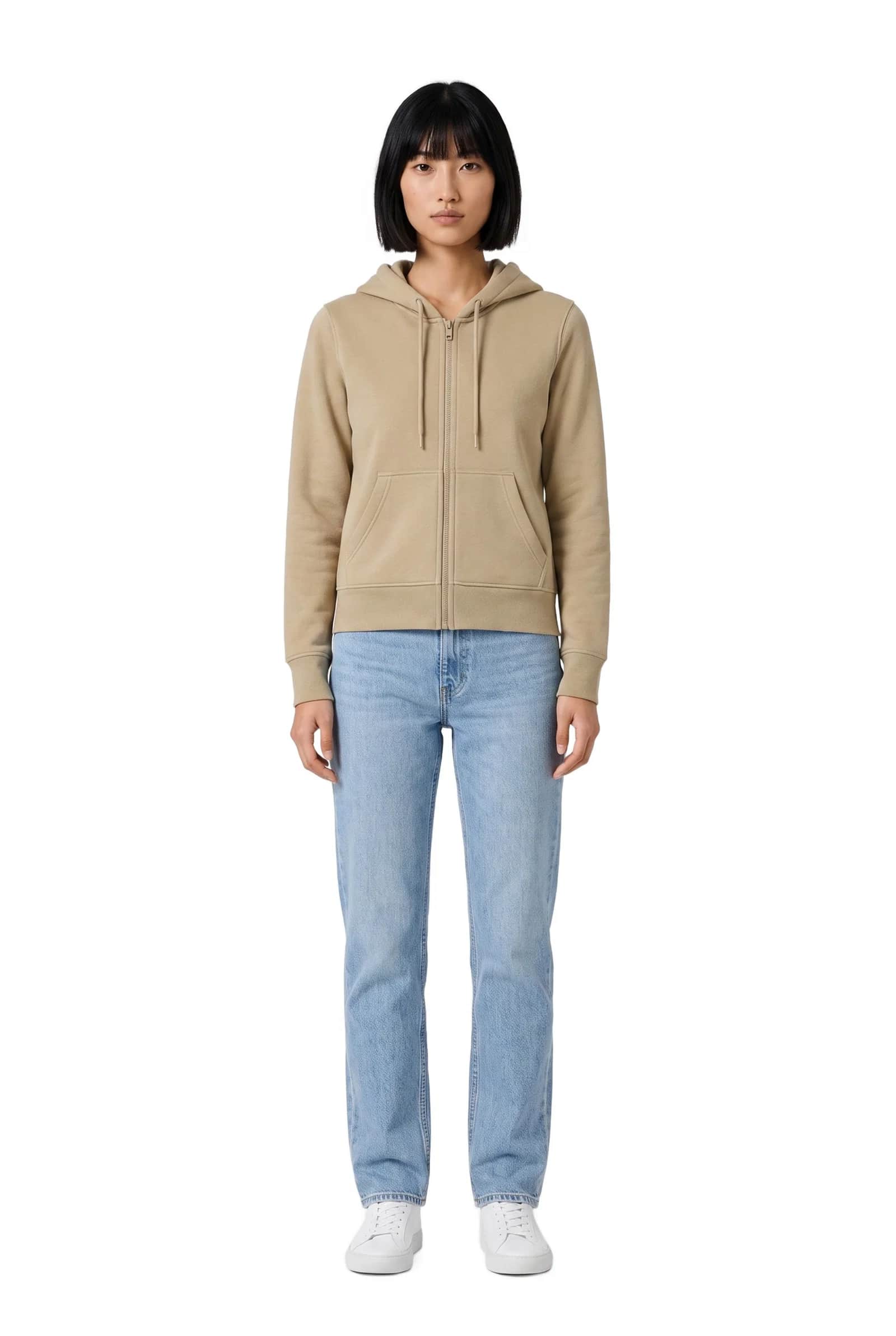 Slim Fit Zipped Hoodie