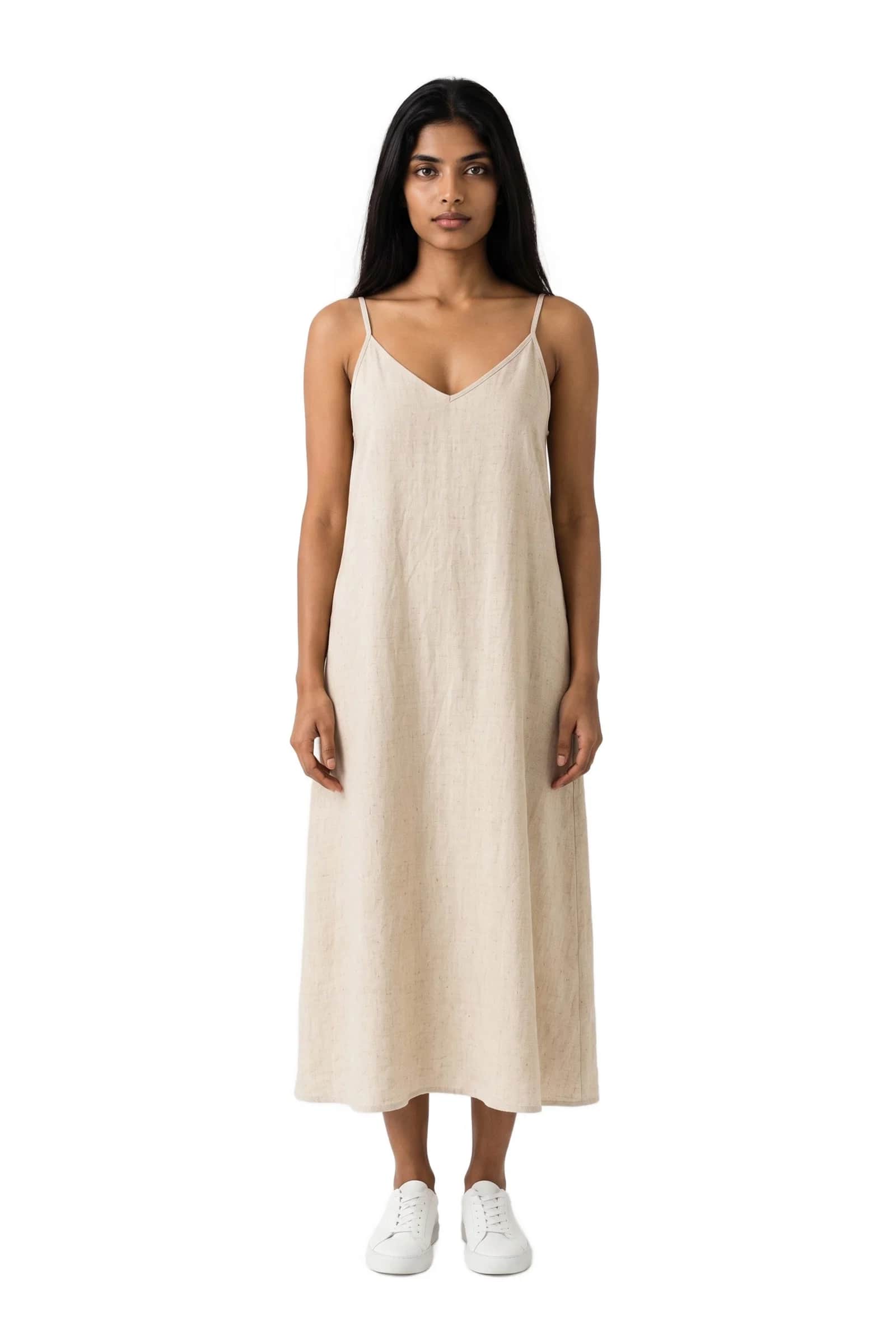 Classic Linen Slip Dress