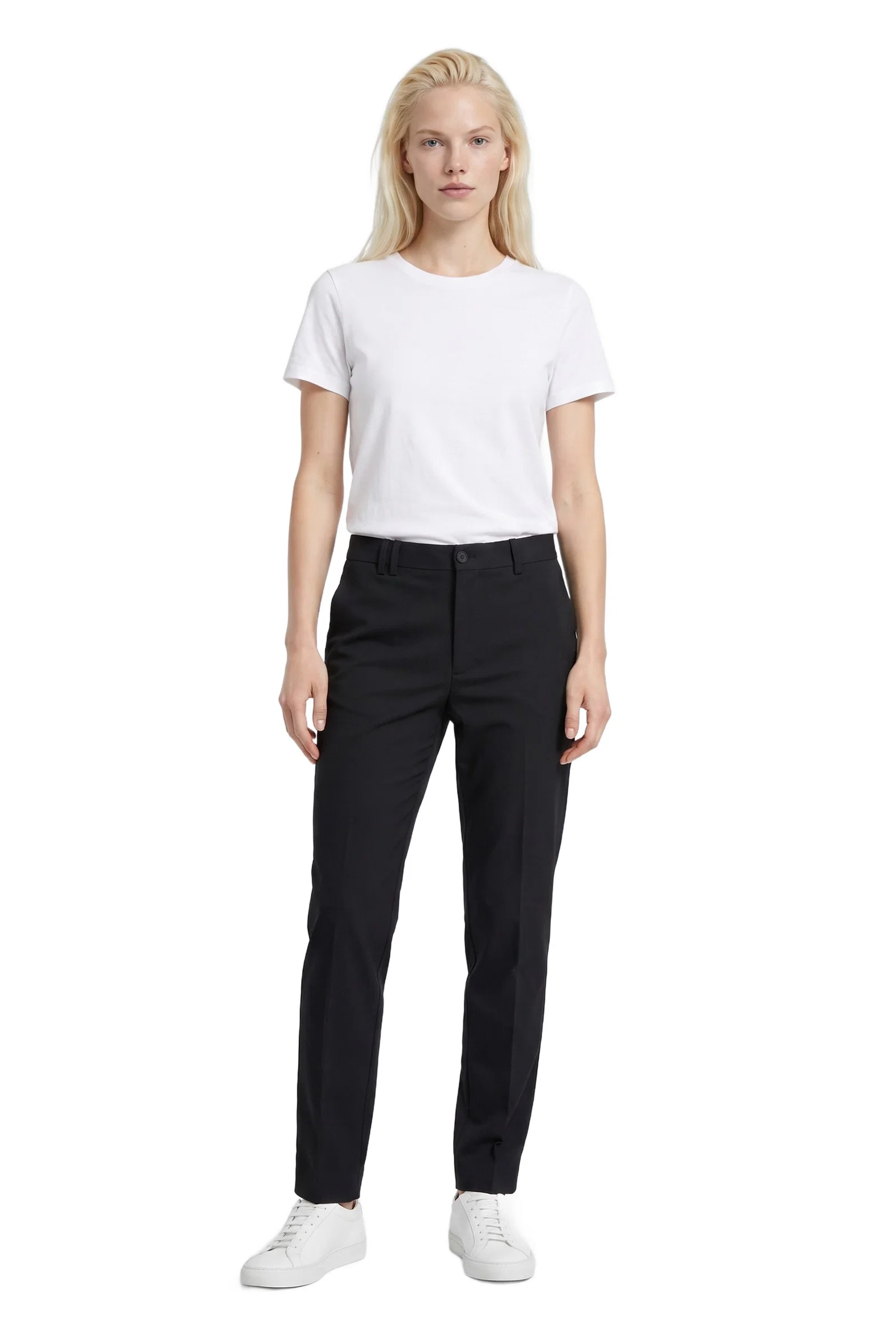 Black Slim-Fit Chino Trousers