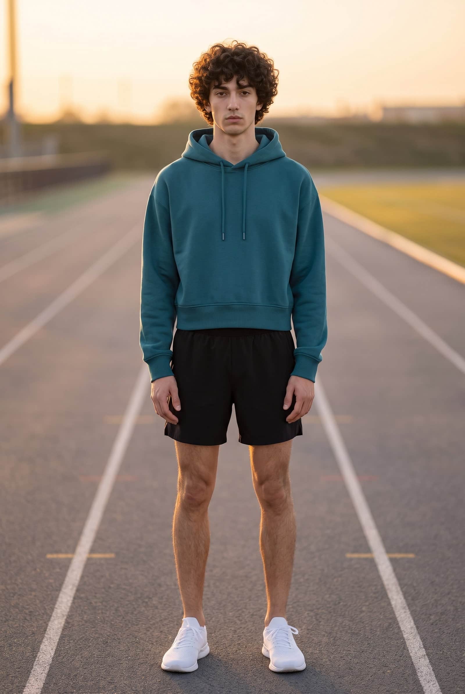 Oversized Cropped Hoodie