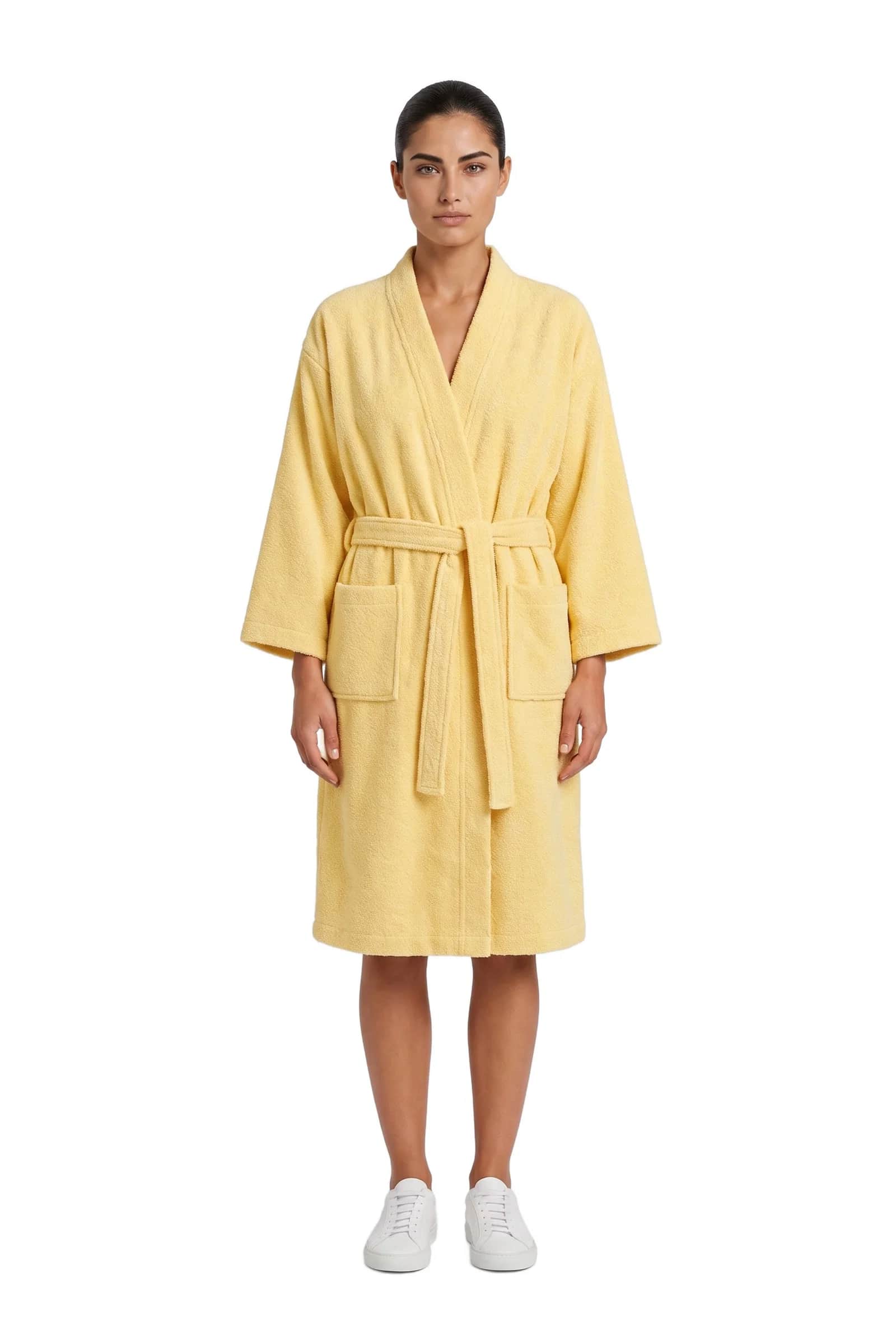 Yellow Towelling Robe