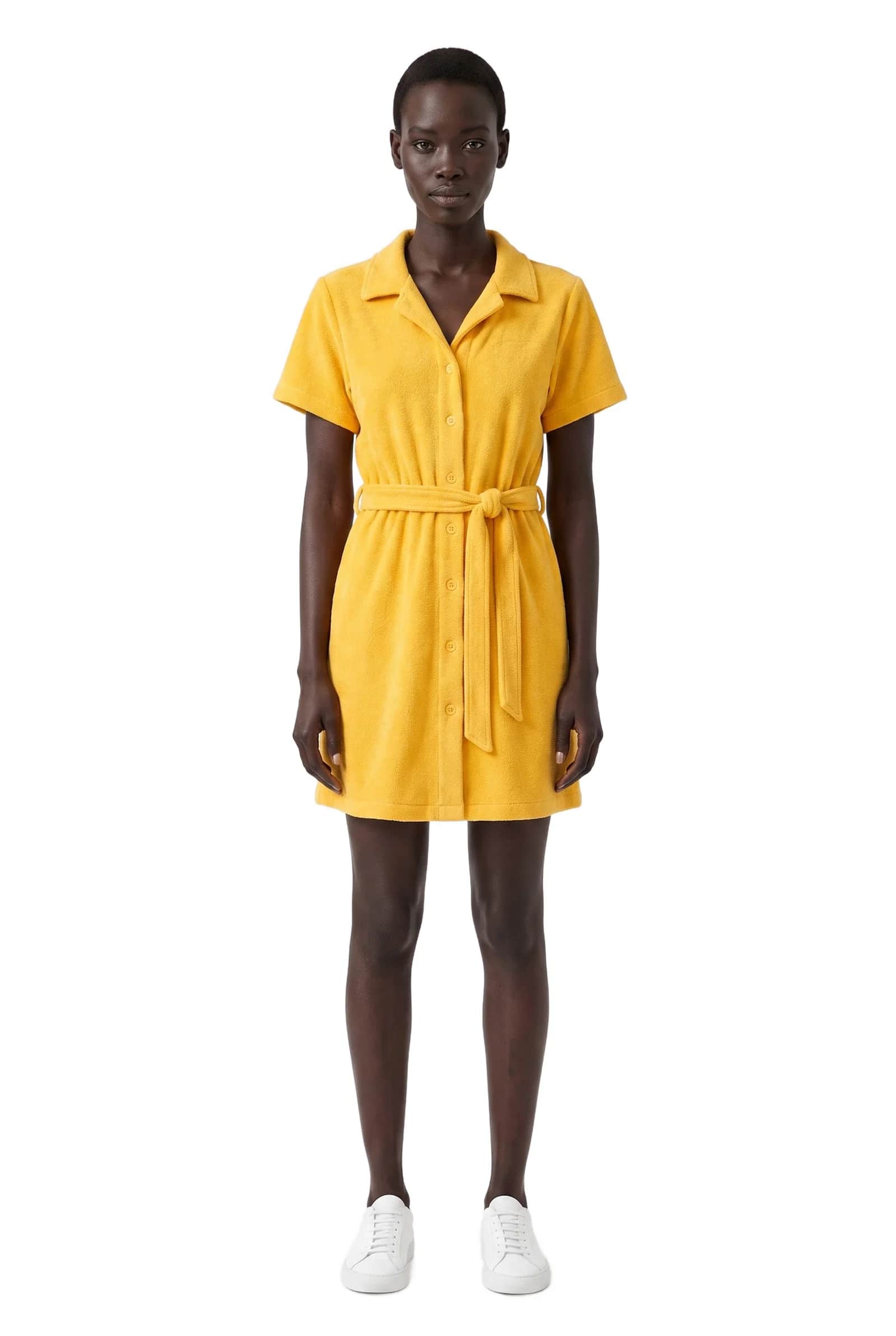 Terry Cloth Shirt Dress