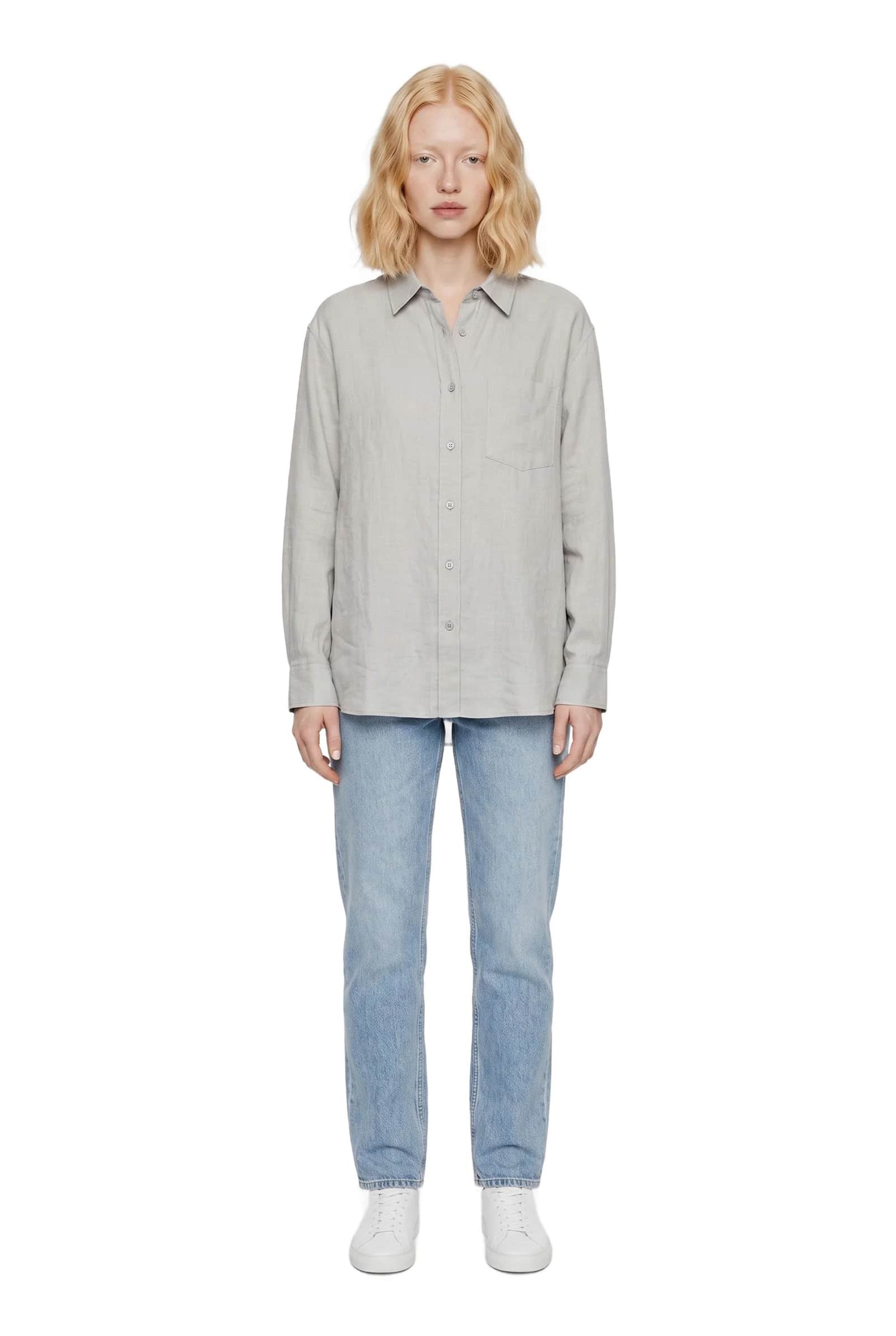 Light Grey Linen Shirt