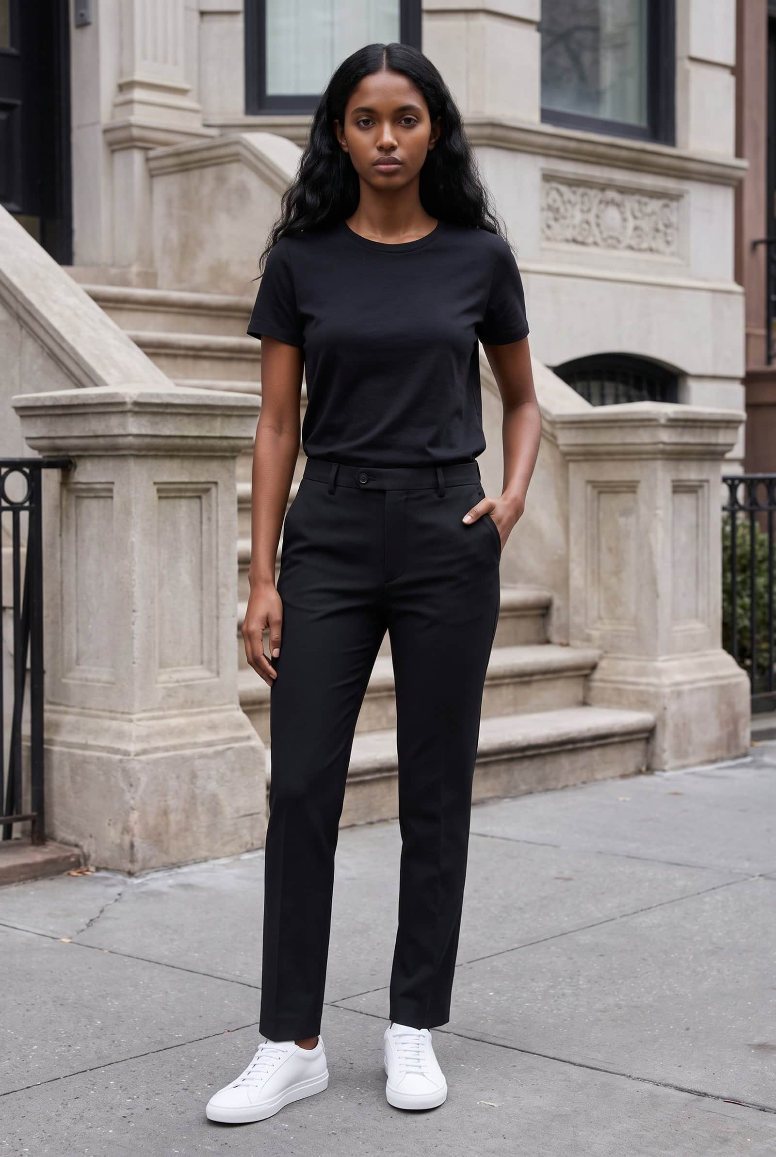 Black Slim Fit Pants