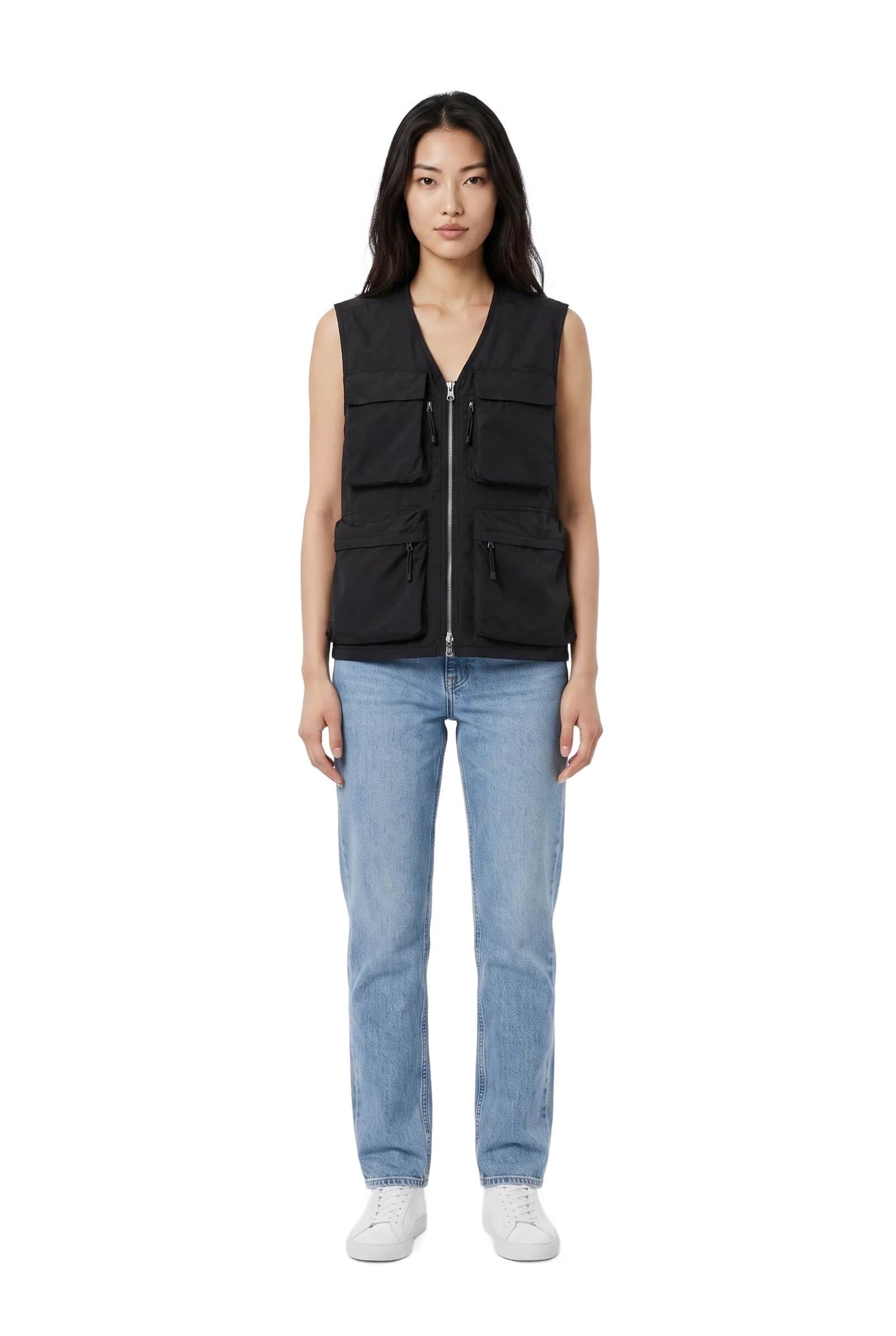 Black Multi-Pocket Vest