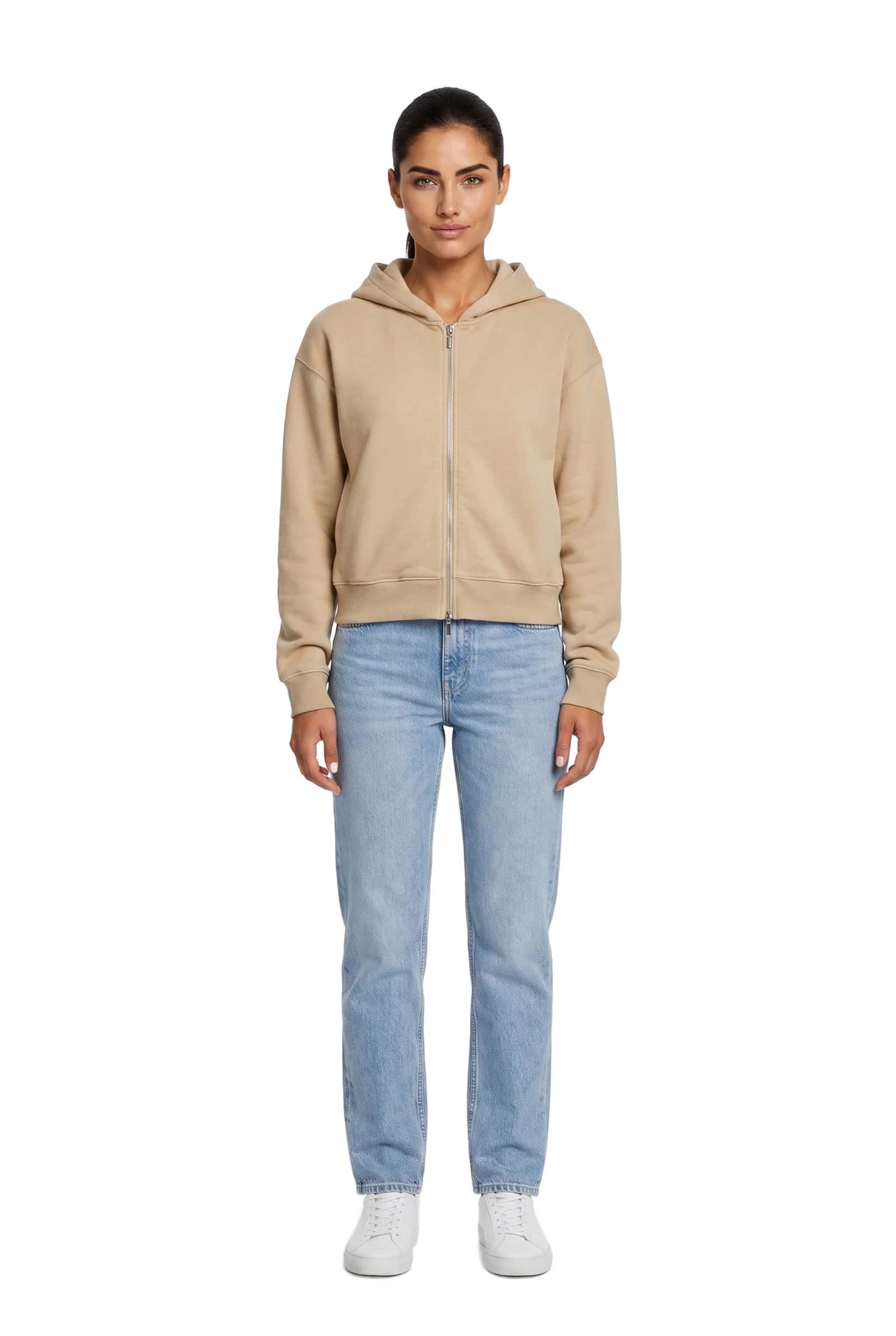 Short Zip Through Hoodie