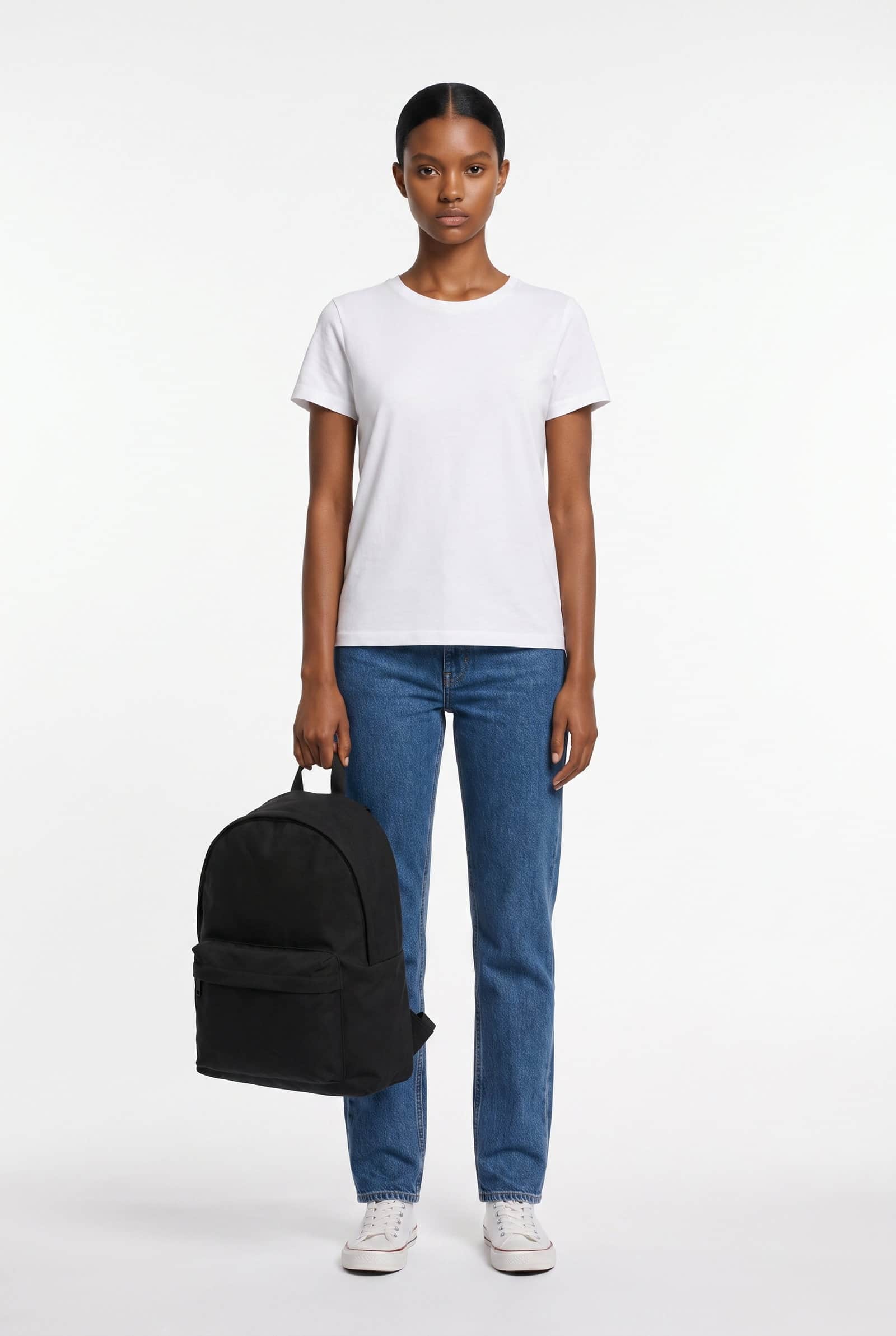 Black Classic Canvas Backpack