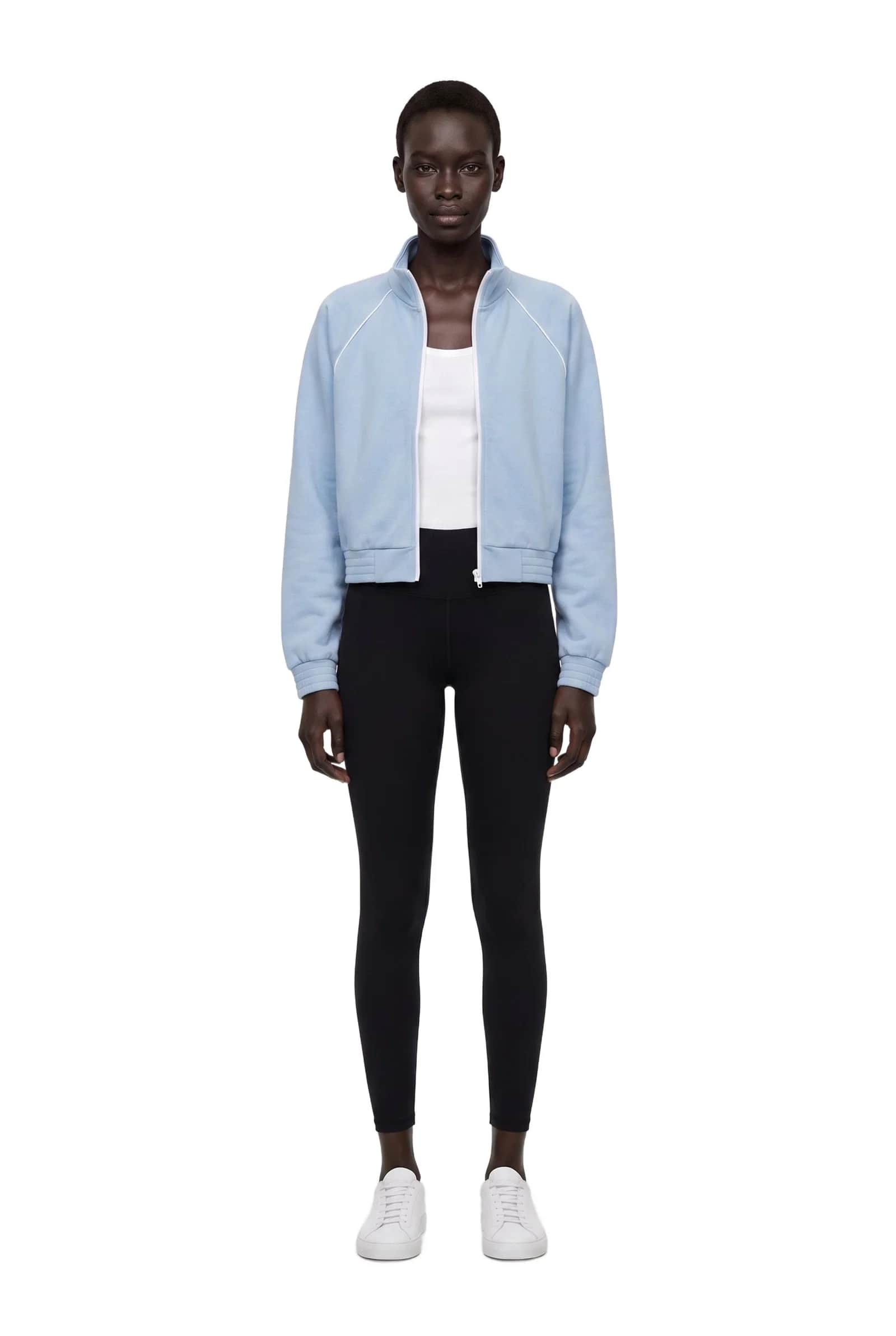Cropped Zip Track Jacket