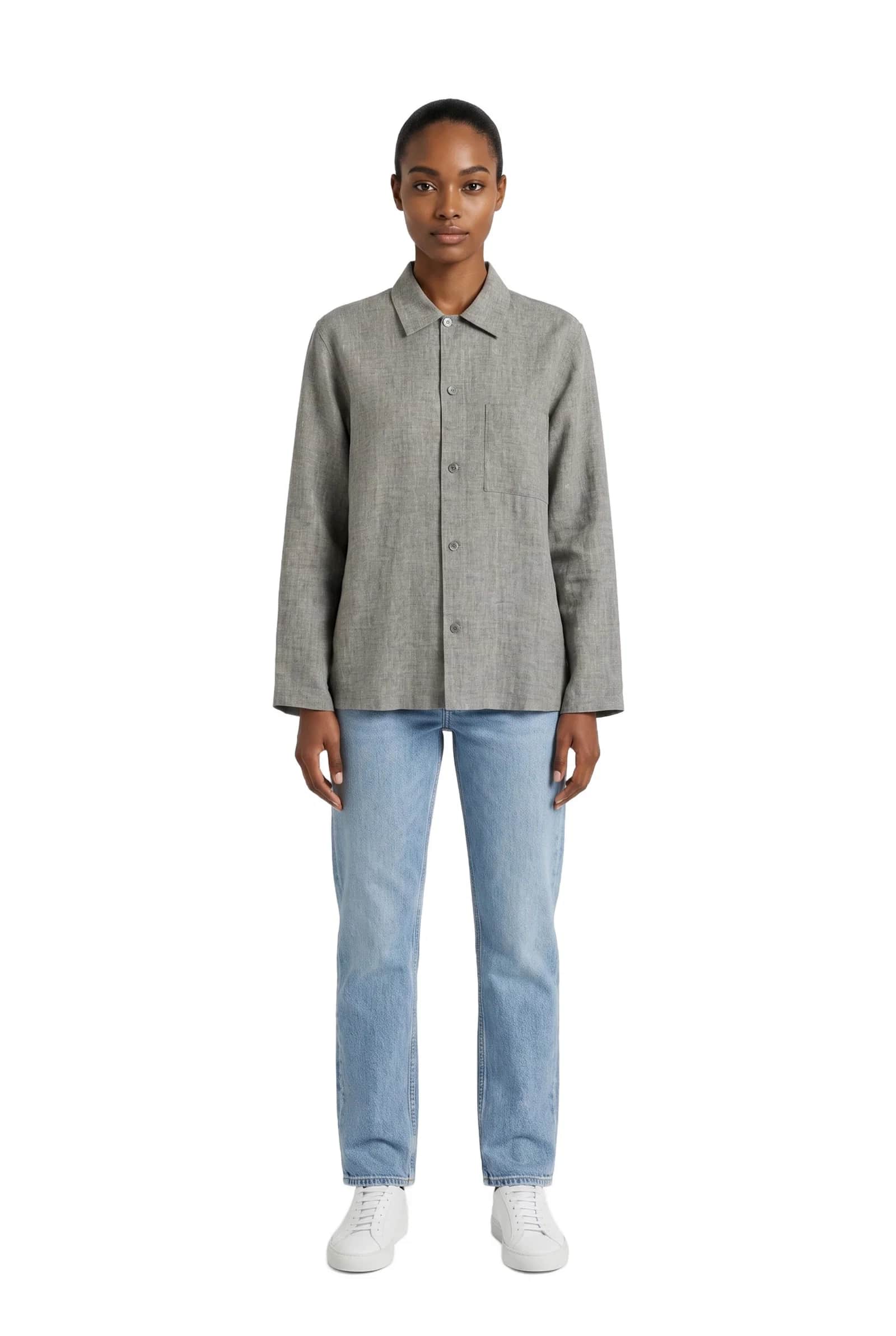 Grey Linen Shirt