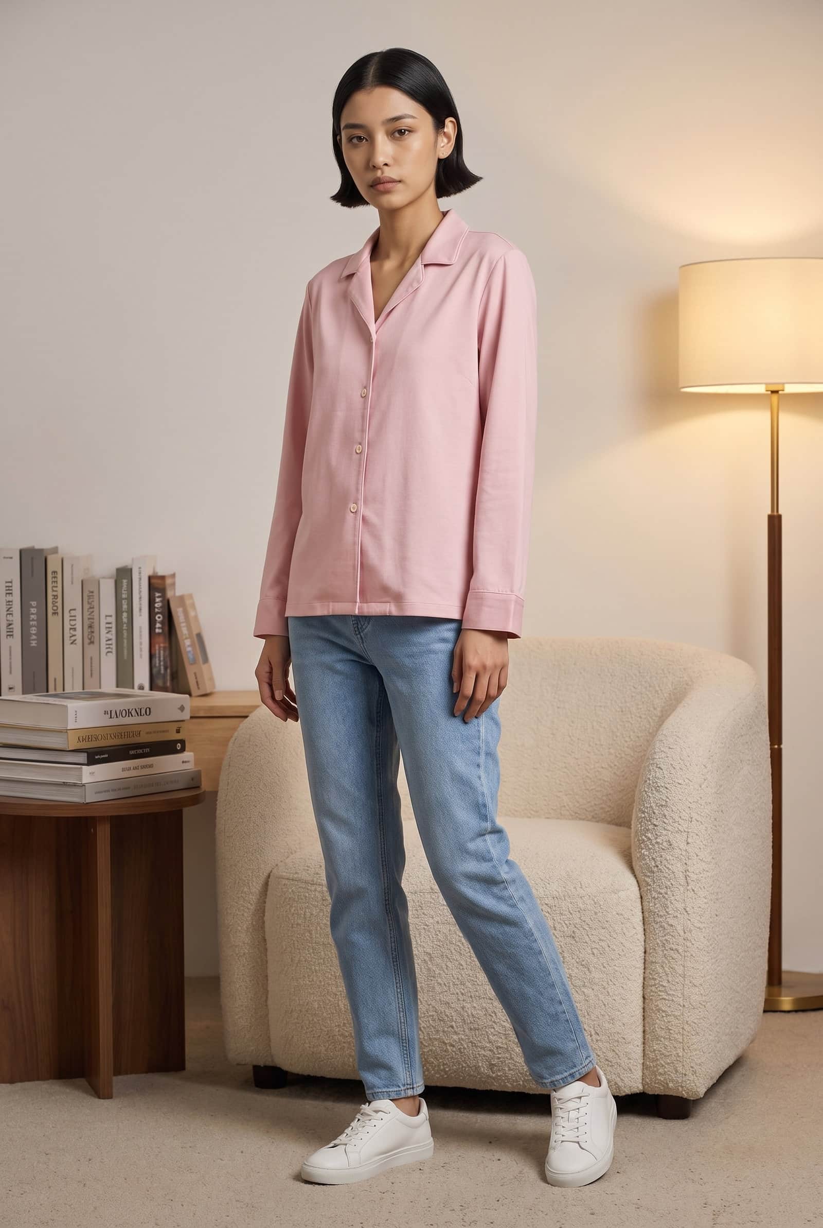 Sakura Pink Button-Up Shirt