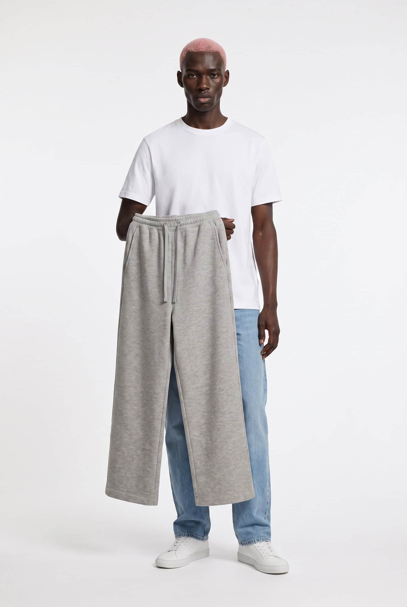 Grey Oversized Baggy Sweatpants