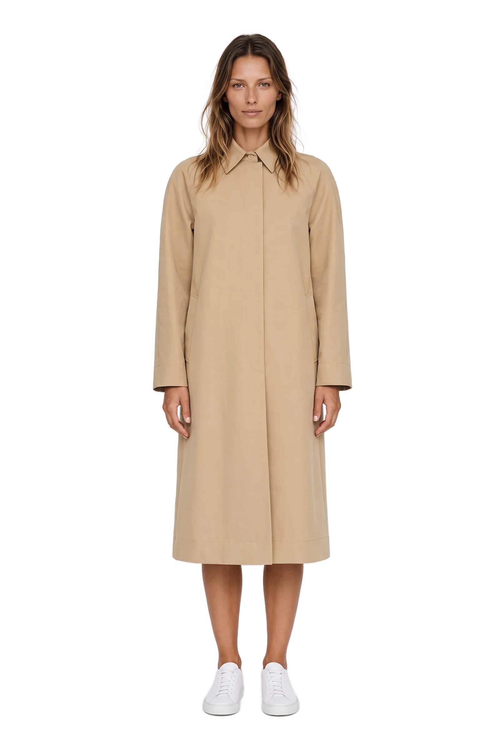 Single-Breasted Mac Coat