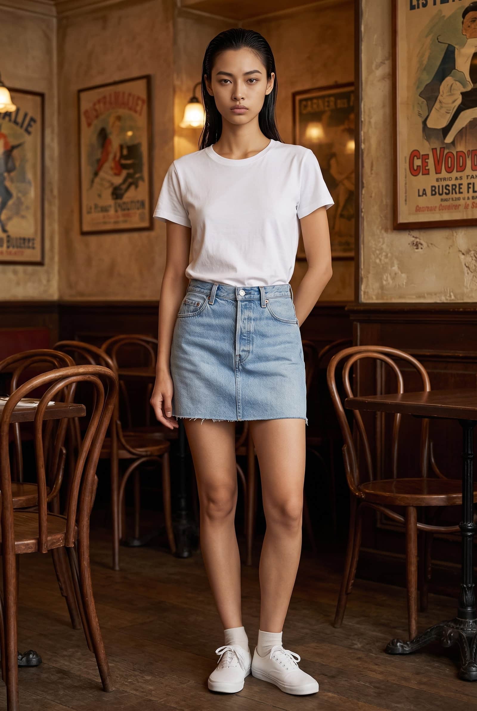 Denim Mini Skirt