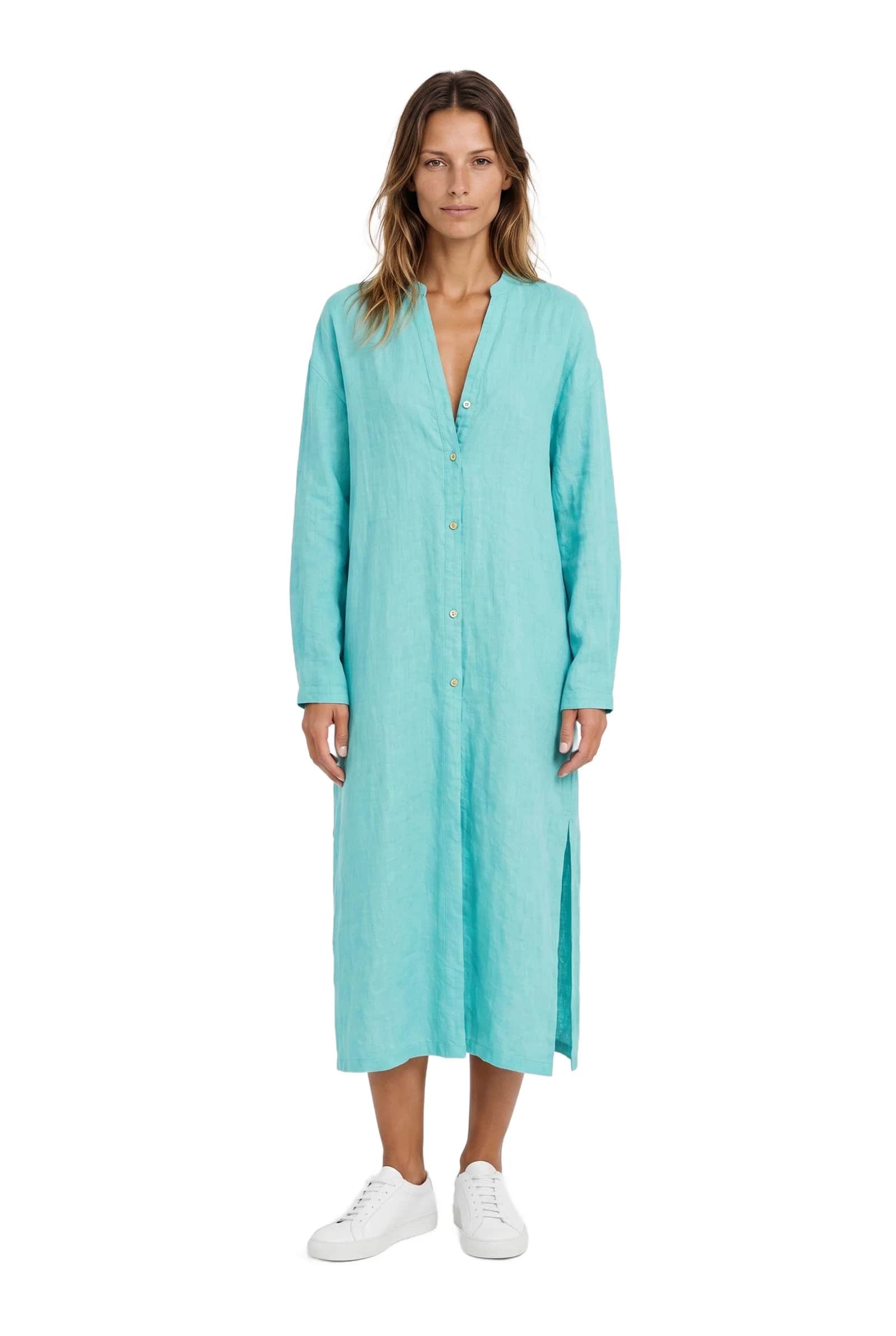 Linen Kaftan Dress