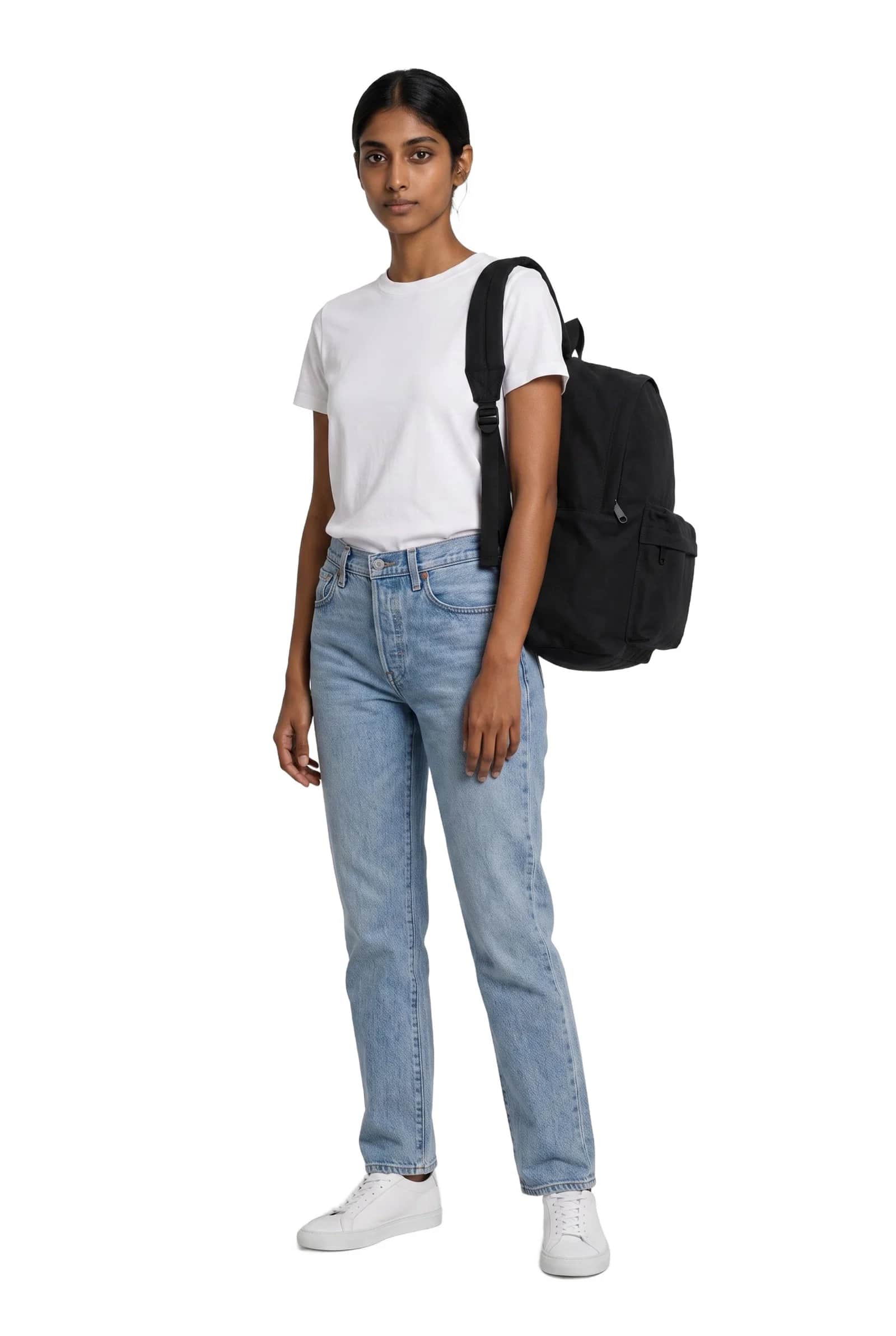 Black Classic Canvas Backpack